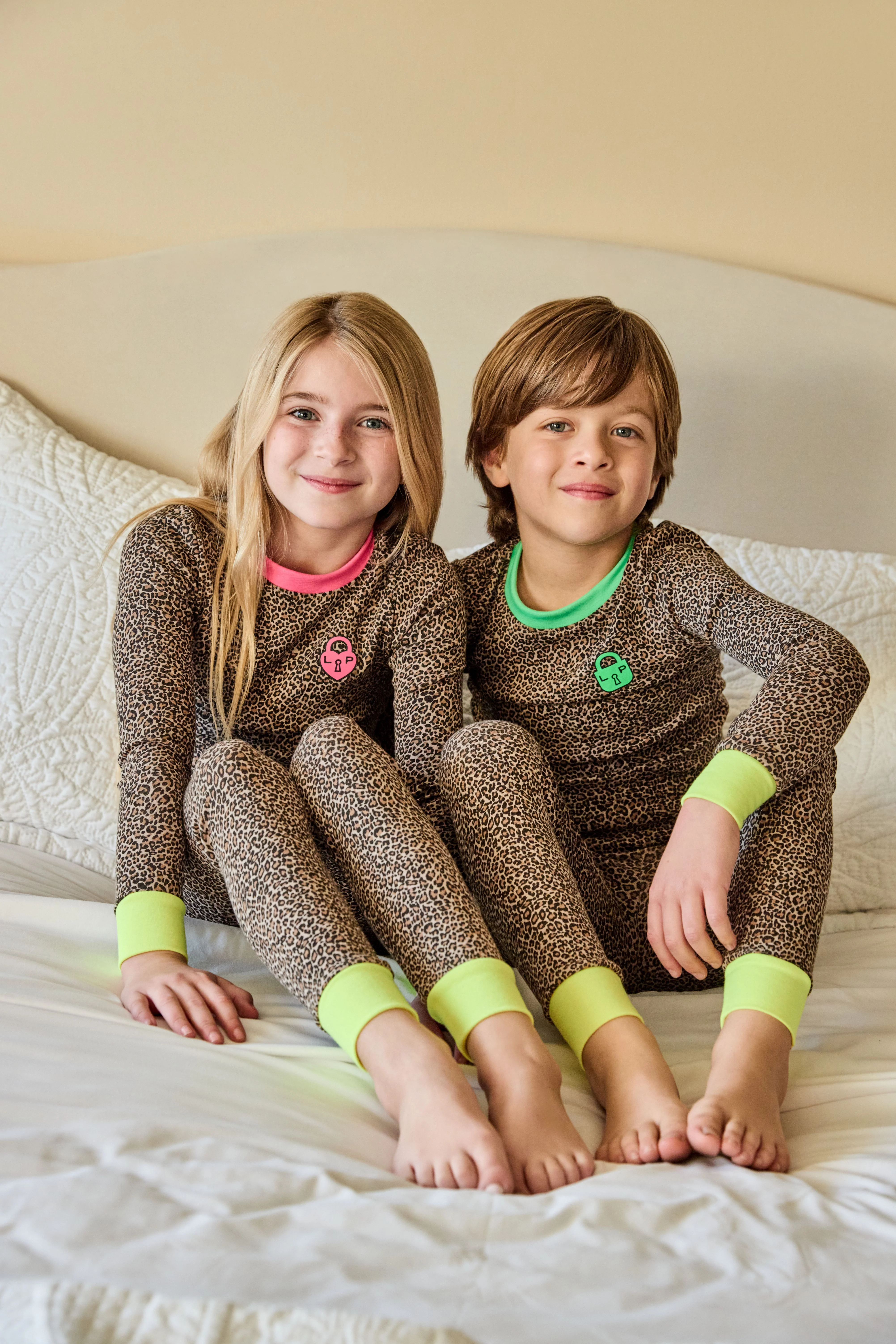 Little Parni Leopard Pajamas (PJ108) - Green - Image 2