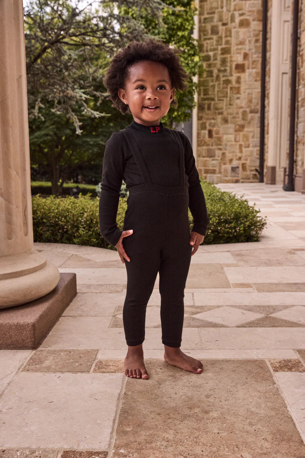 Little Parni LP Mockneck + Overalls - Black (K593)