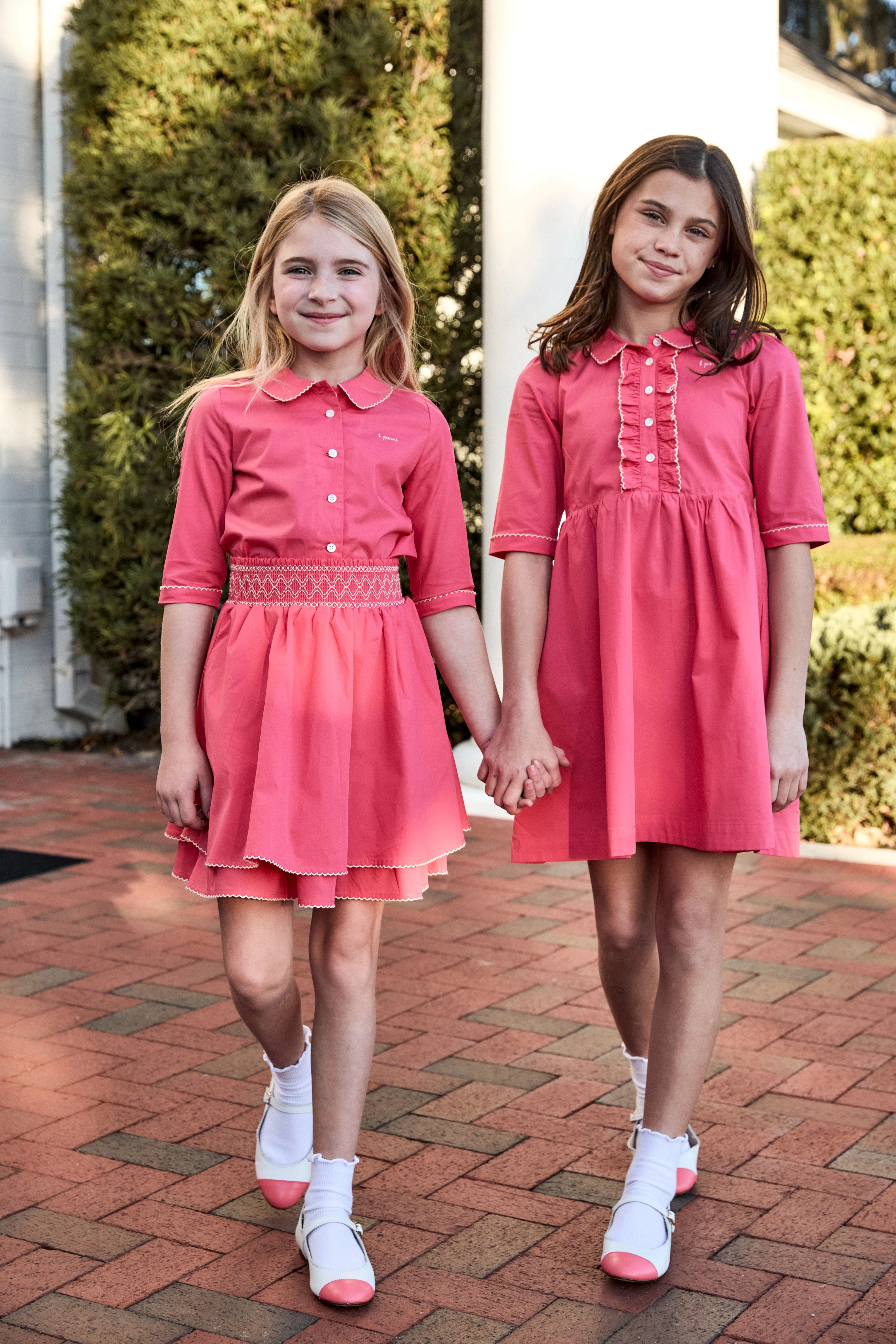 Little Parni Pico Dress (K646) - Pink (3/4 Sleeve) - Image 2
