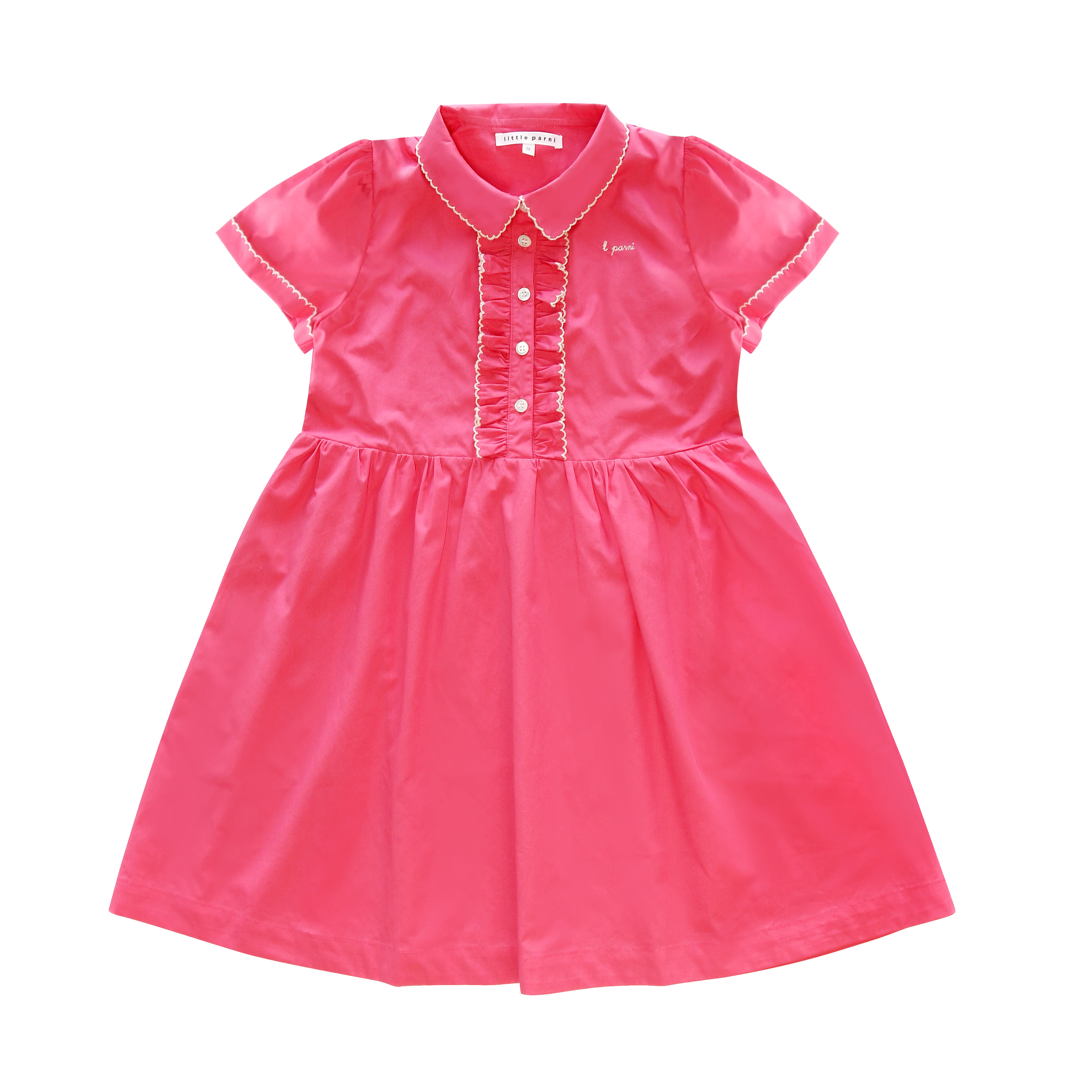 Little Parni Pico Dress (K666) - Pink (Short Sleeve)