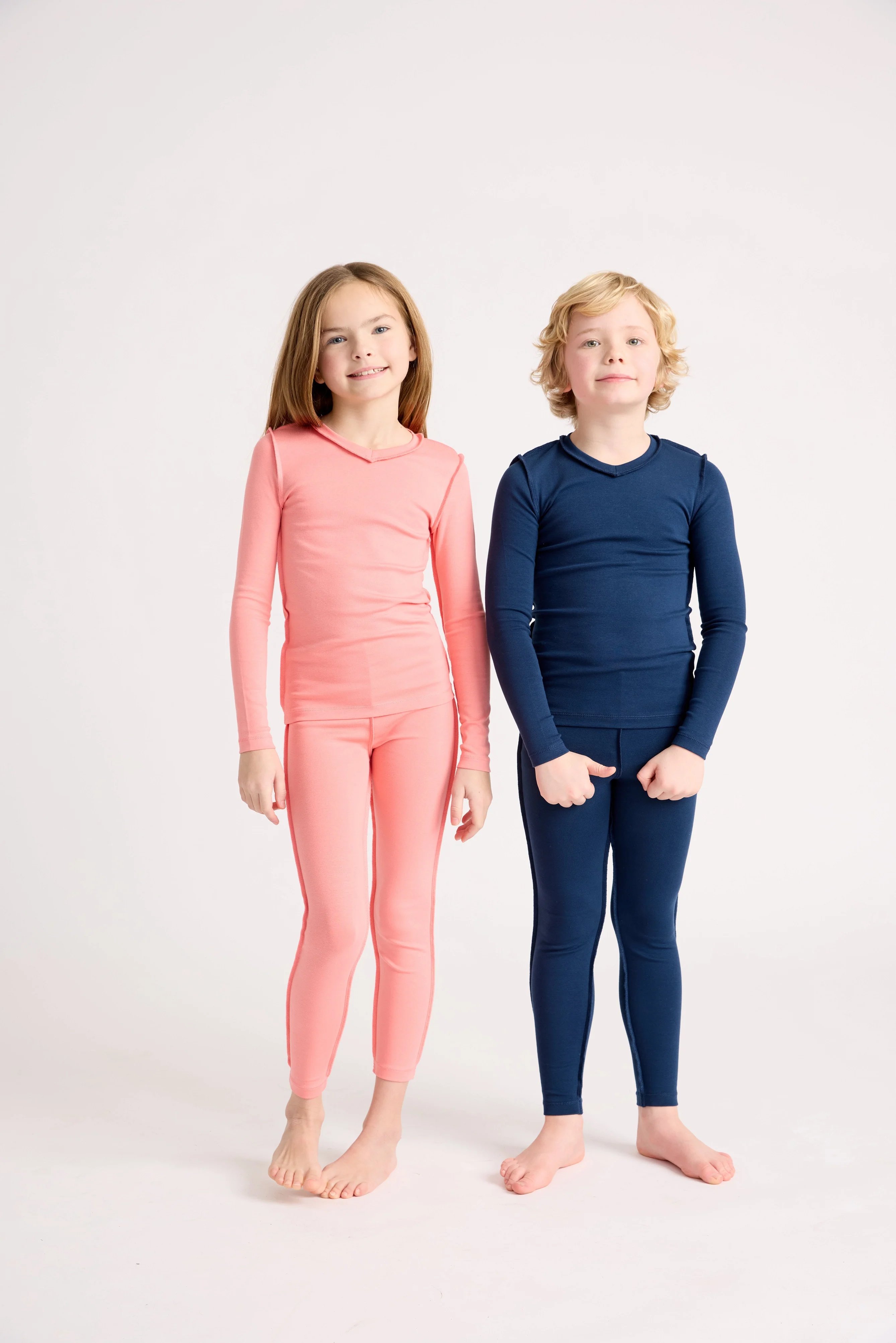 Little Parni PJ71 Solid Pajamas - Navy - Image 3