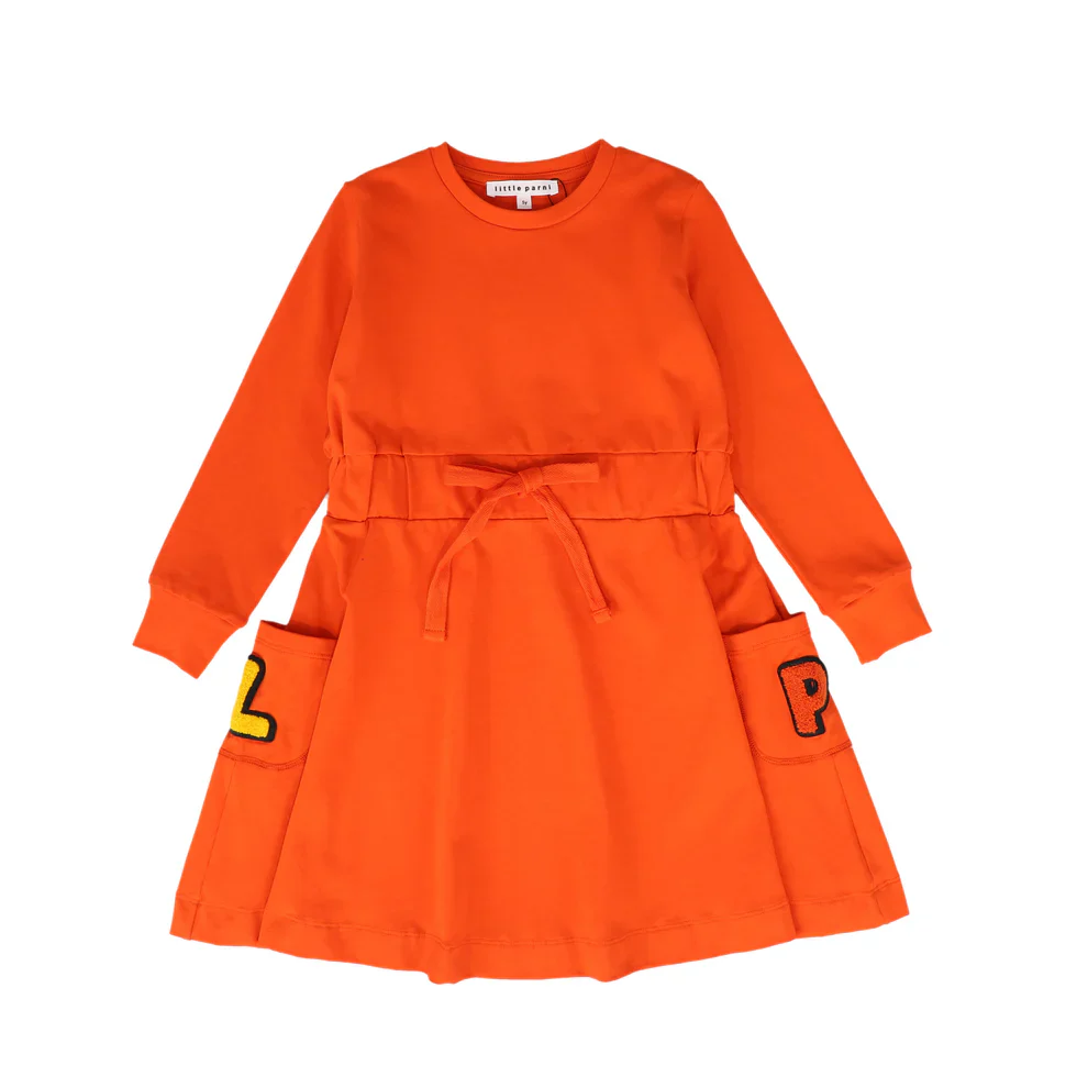 Little Parni Pocket Dress K488 - Orange - Image 2