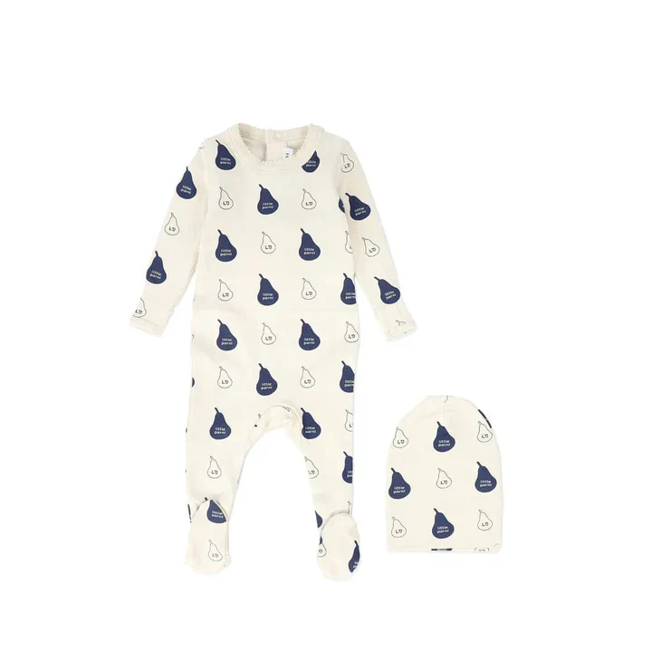 Little Parni Signature Footie (PJ101) - Navy - Image 2