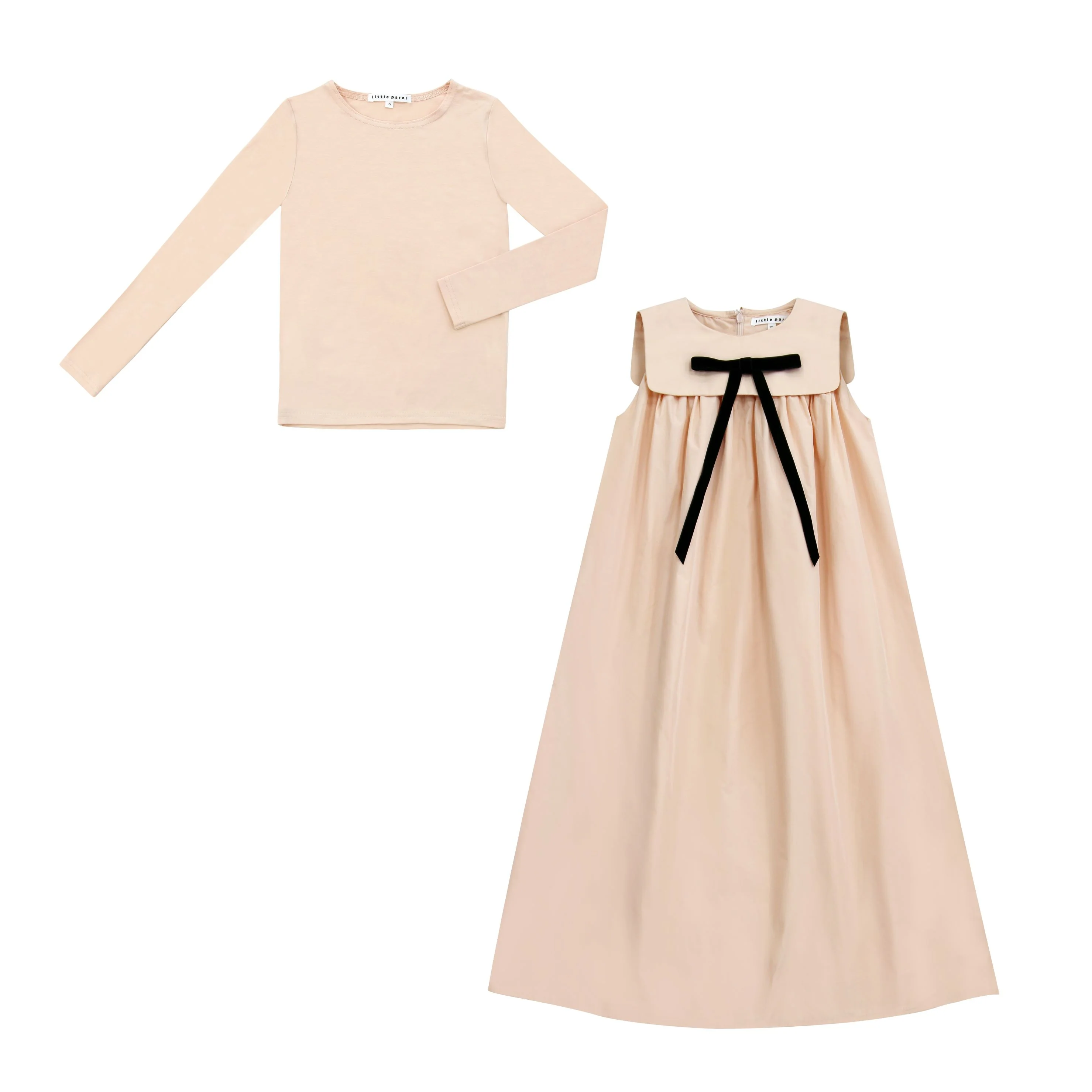 Little Parni Taffeta Maxi Bow Jumper (K560) - Pink