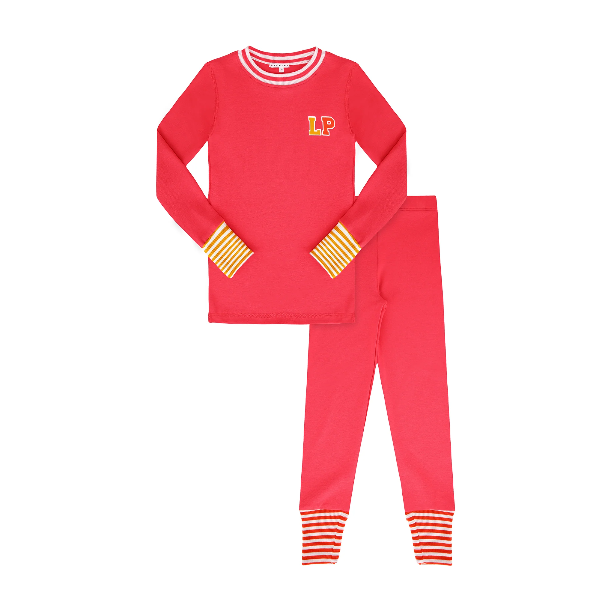 Little Parni  Varsity Colorblock Pajamas PJ88 - Pink Final sale