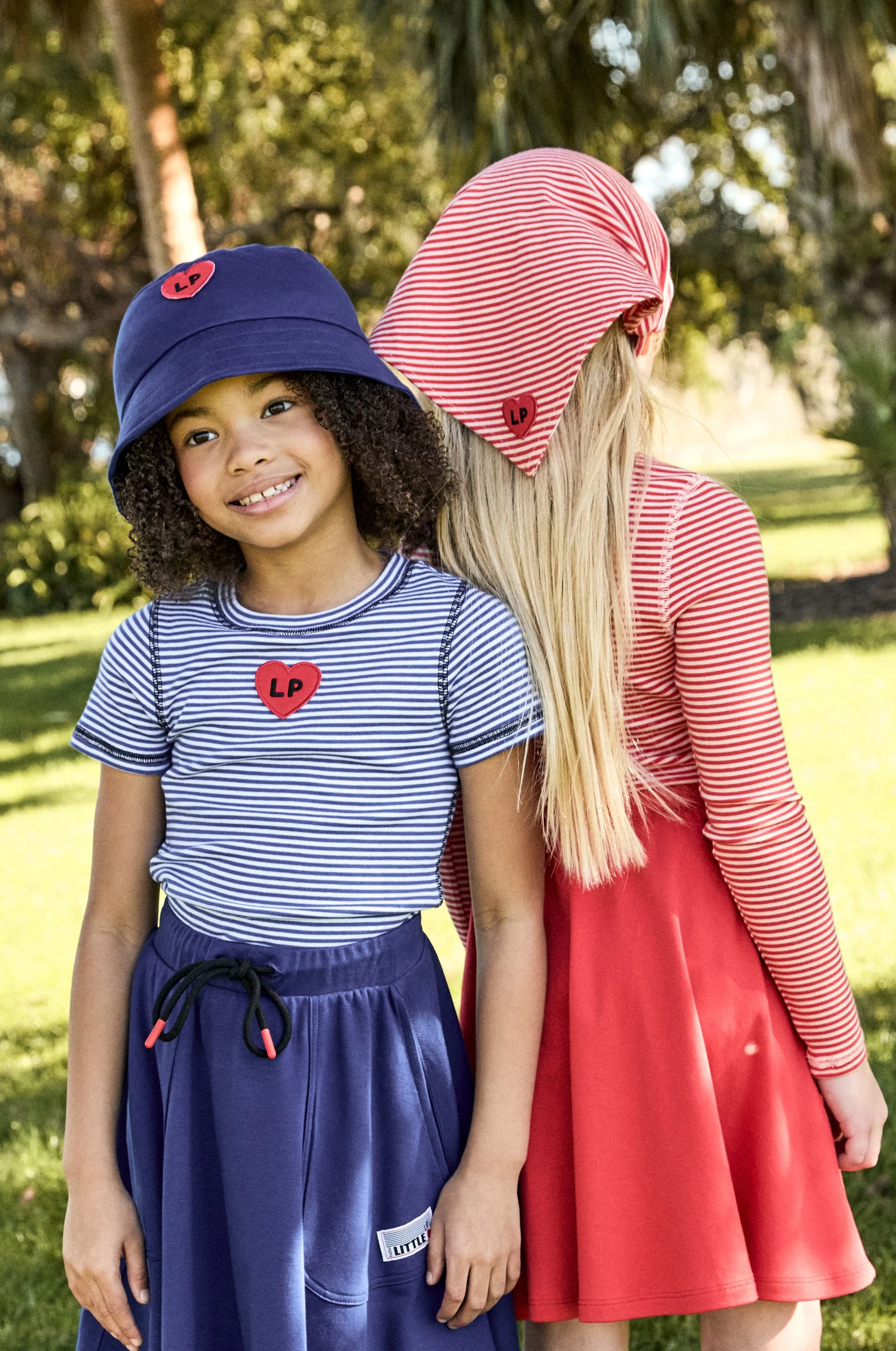 Little Parni Varsity Short Skirt (K619) - Coral - Image 4
