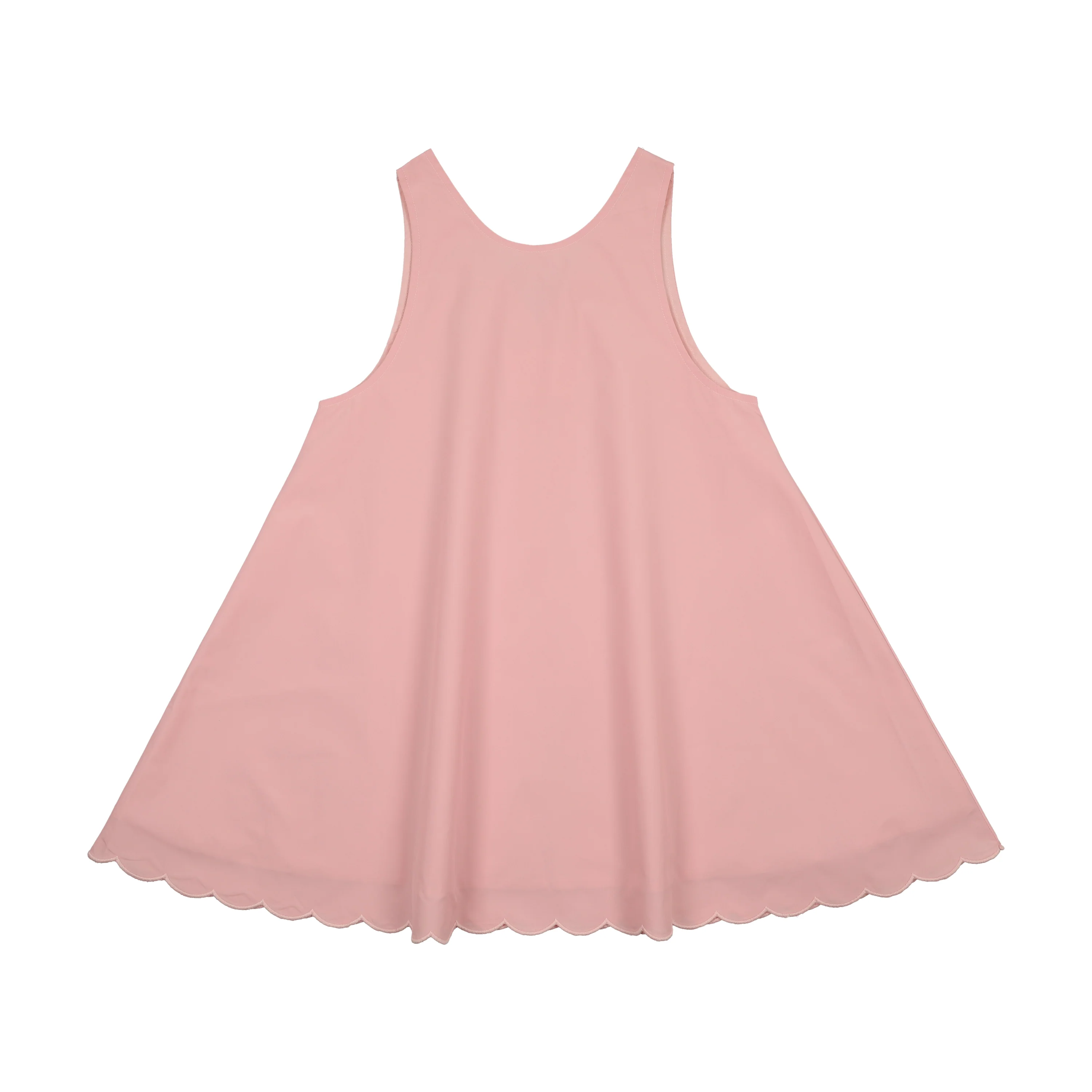 Little Tempest Scallop Hem Jumper And Embroidered Blouse Set - Salmon/White - Image 6