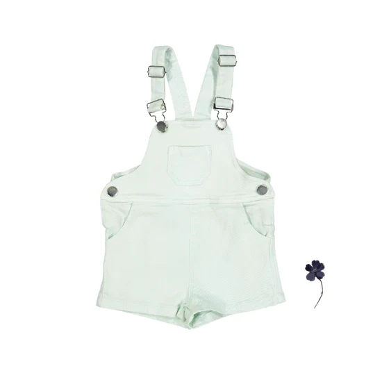 Lovely Littles Denim Short Overalls - Darya Sea