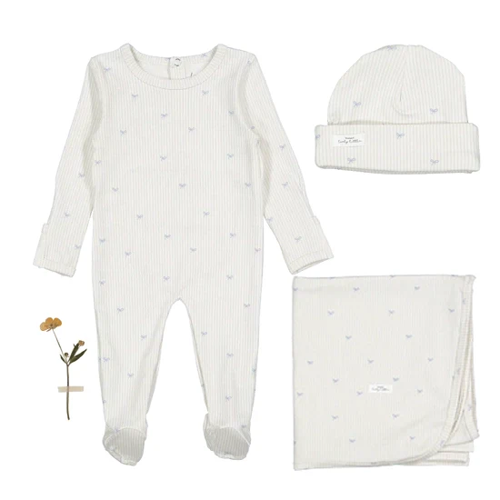 Lovely Littles Layette Set - Blue Bow