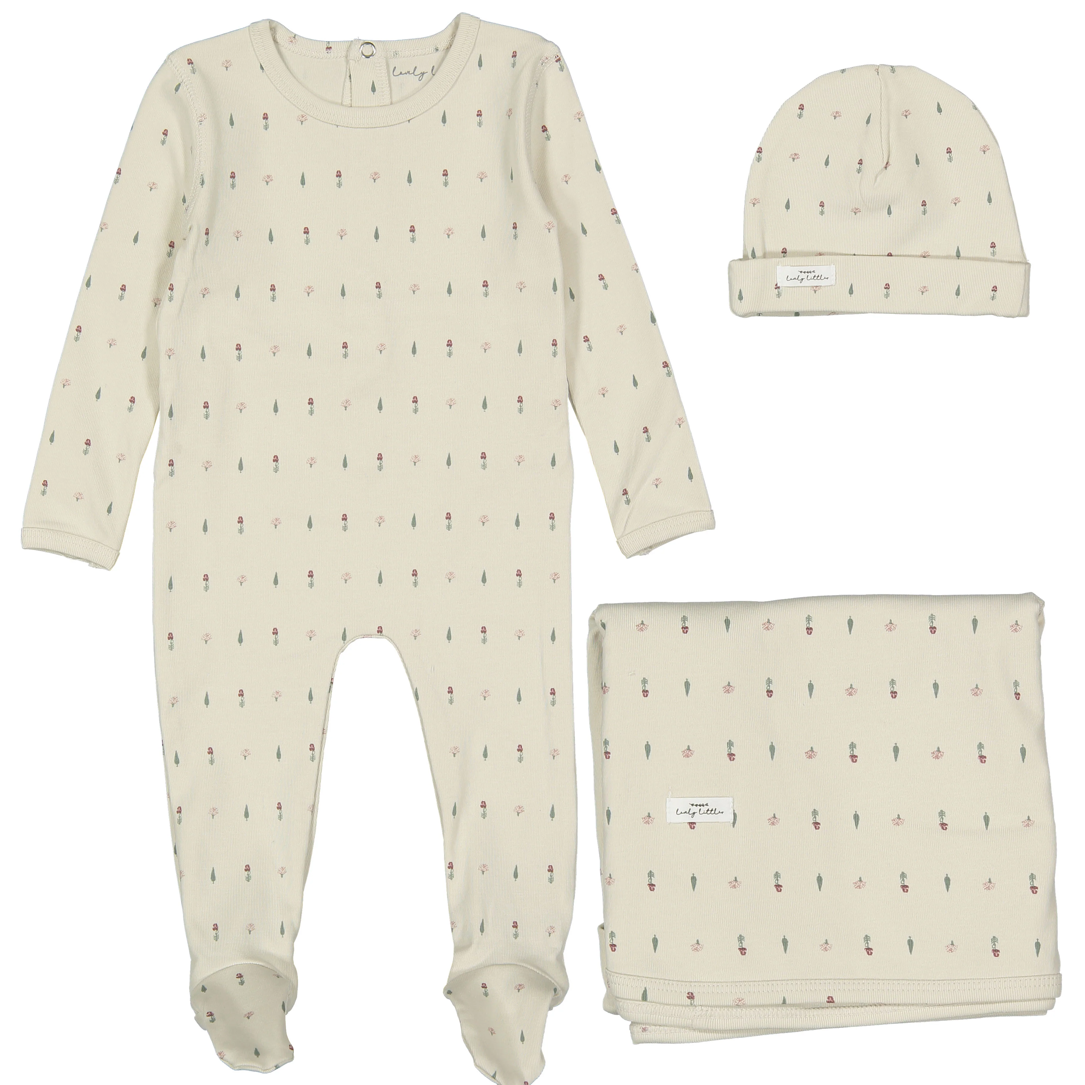Lovely Littles - The Printed 3PC Set - Abby Pink