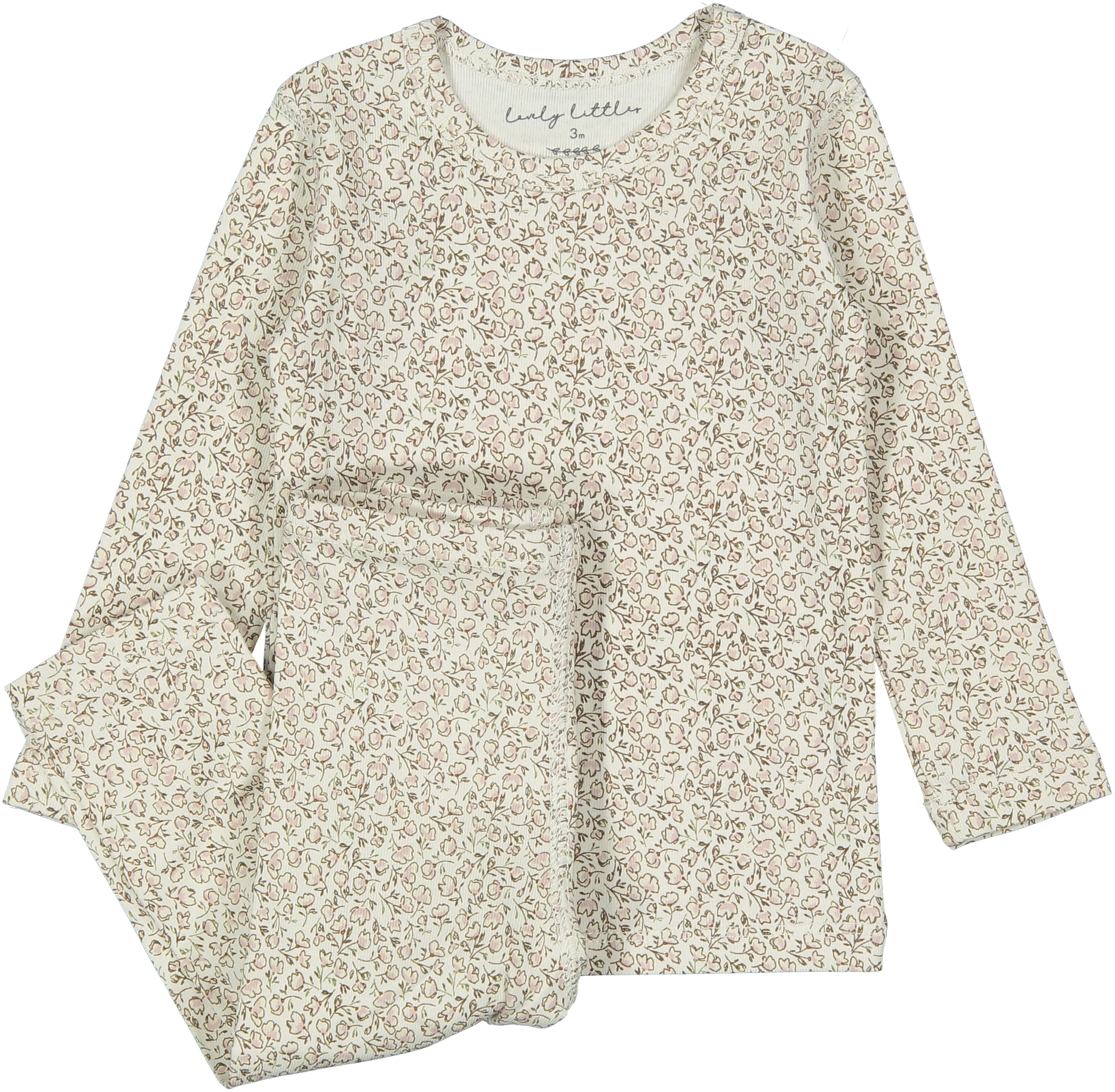 Lovely Littles - The Printed Pajama Set - Paige Pink