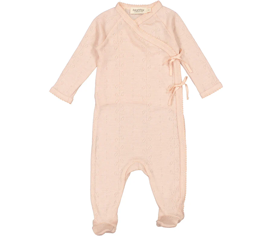 Marmar Wool Pointelle Stretchie - Sheer Rose