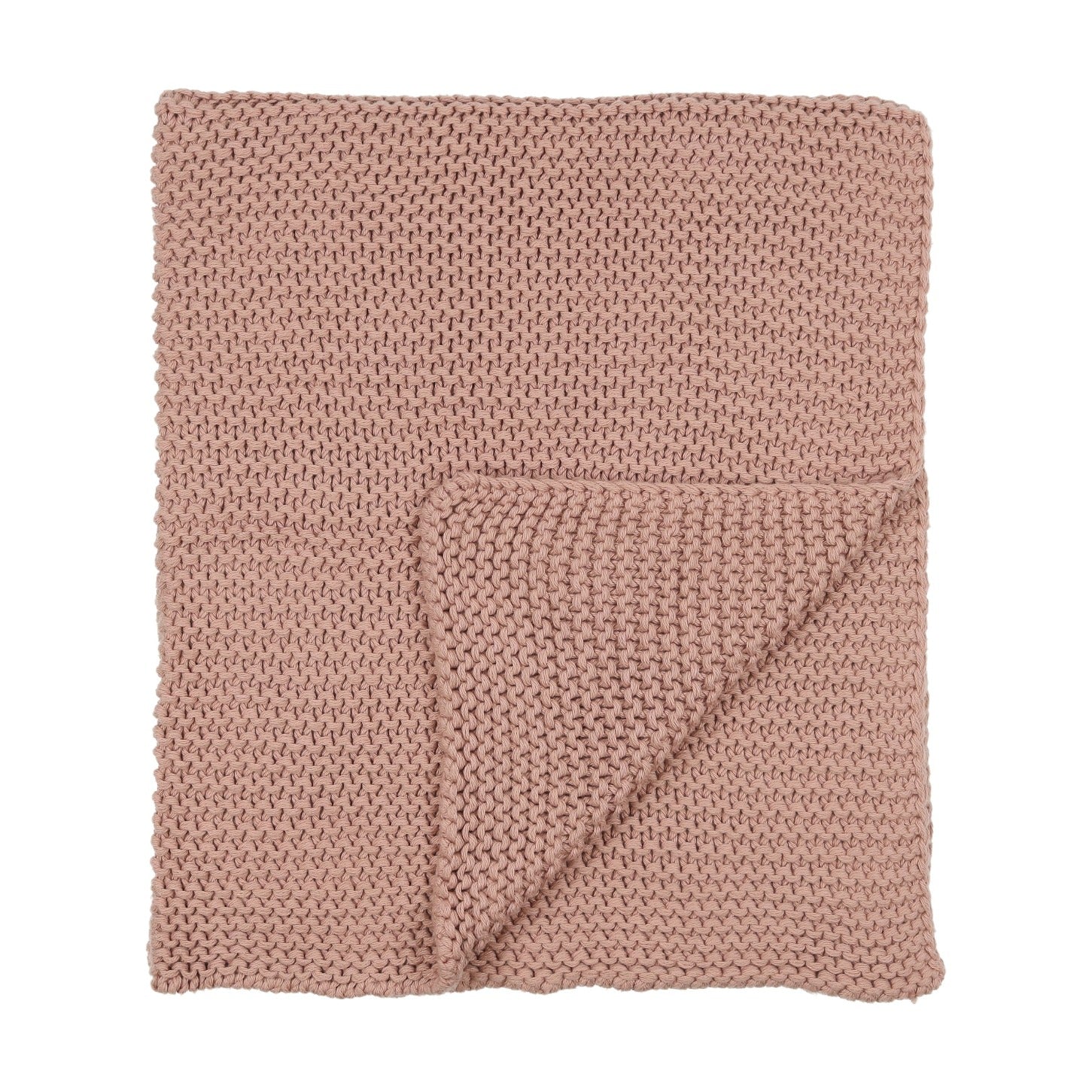 Mema Knits Super Chunky Knit Blanket - Pale Pink