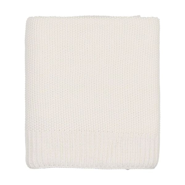 Mema Knits Knitted Blanket - Cream