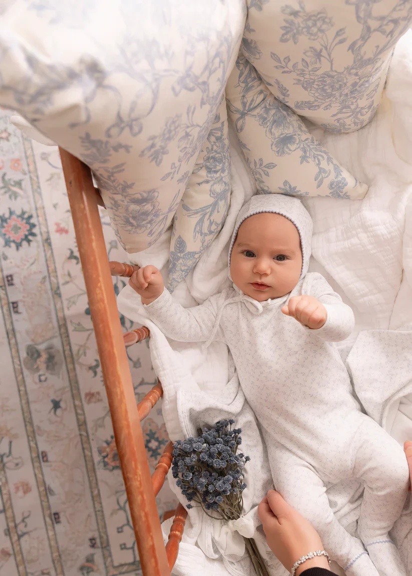 Mini Label Boys All Over Floral Print Layette Set - Image 2