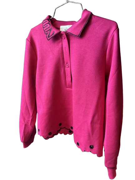Mini Nod Scuba Cropped Girls Top - Fuschia - Image 2