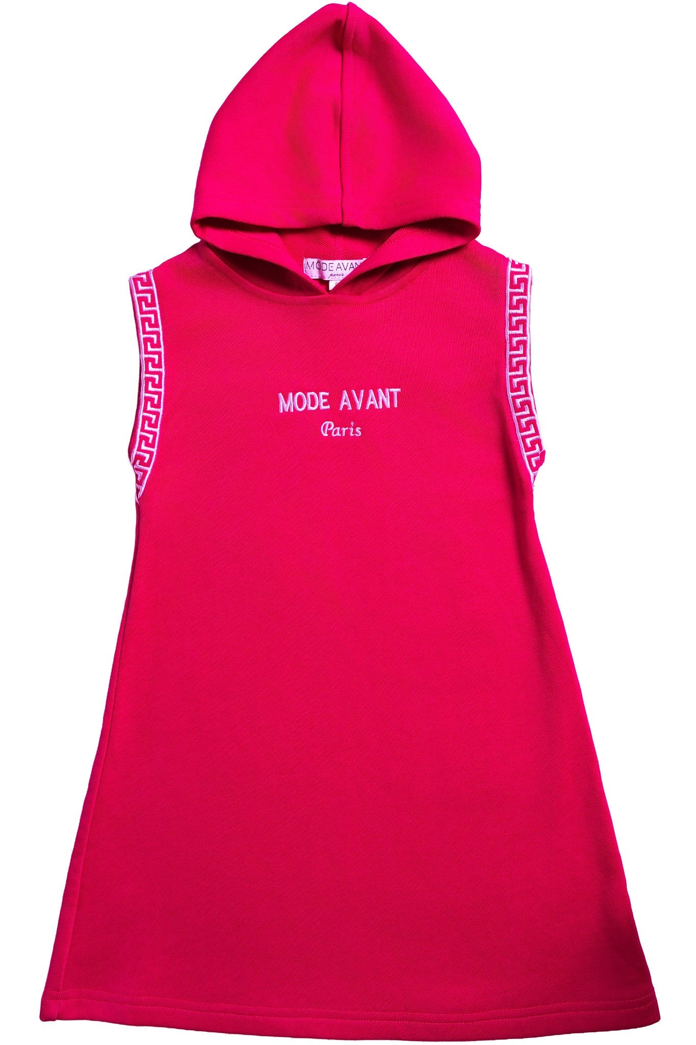 Mode Avant Mode Hoodie Dress - Hot Pink - Image 2