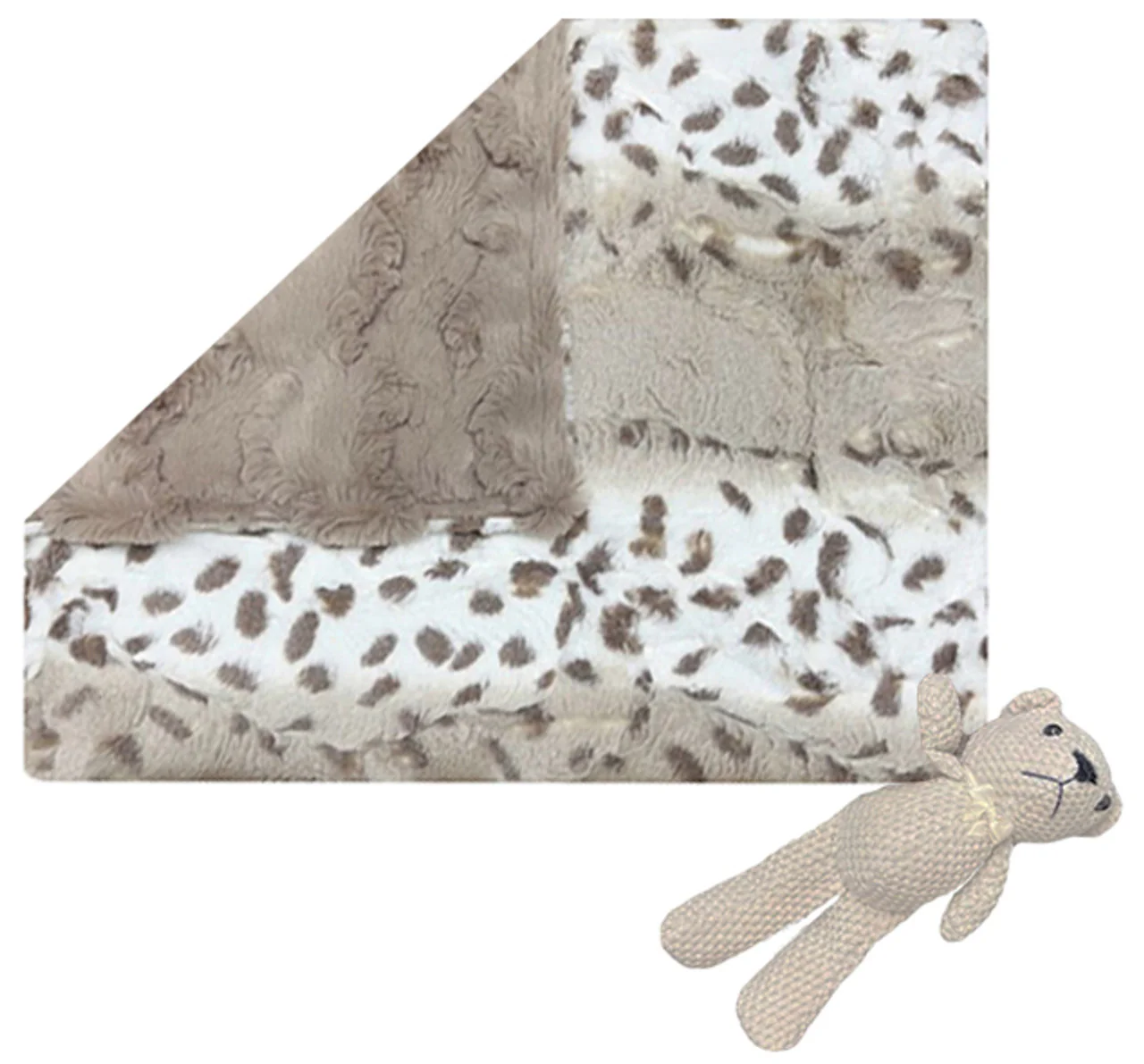 Delore Glacier Taupe & Arctic Lynx Taupe Lovey - Image 2