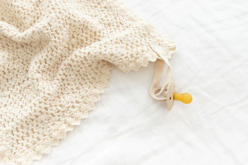 New Grain Cozy Waffle Lovie - Milk - Image 2