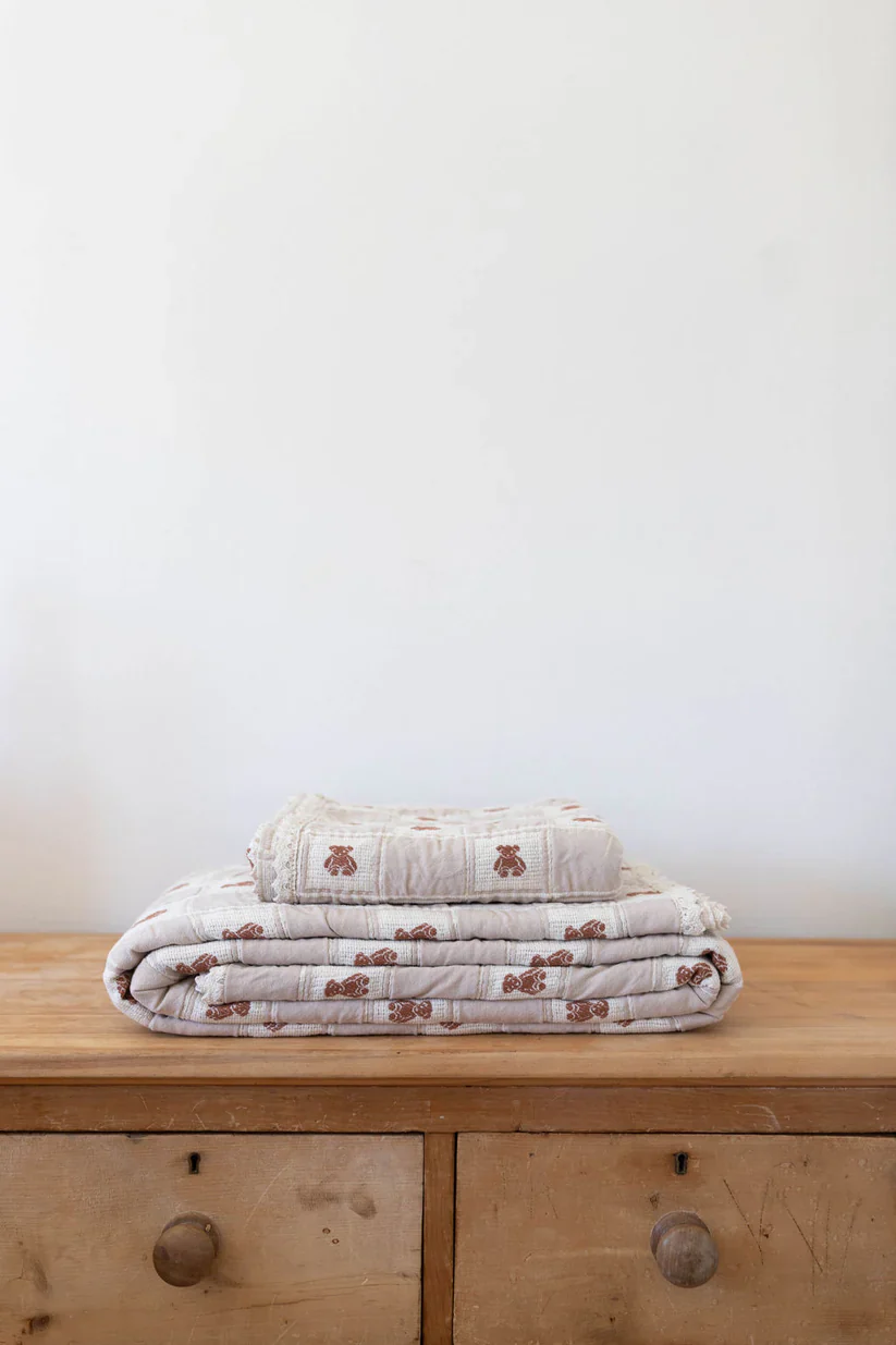 New Grain Patchwork Blanket - Teddy - Image 3