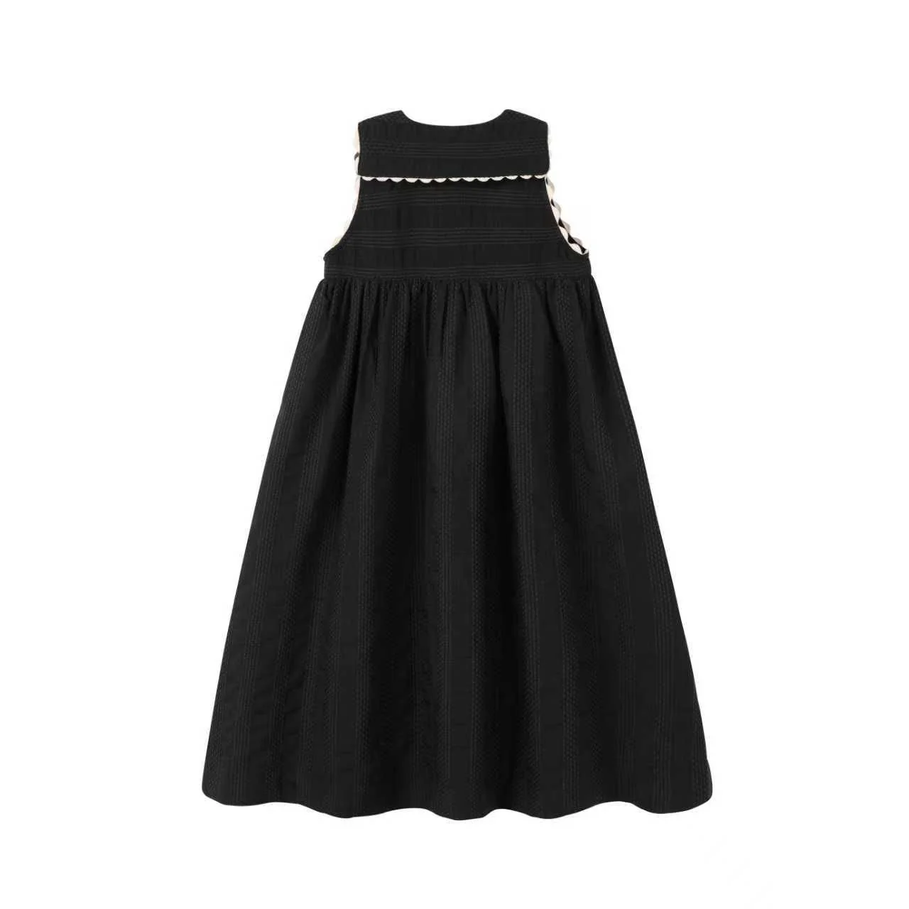 Nou Nelle Black Collar Robe - Image 4