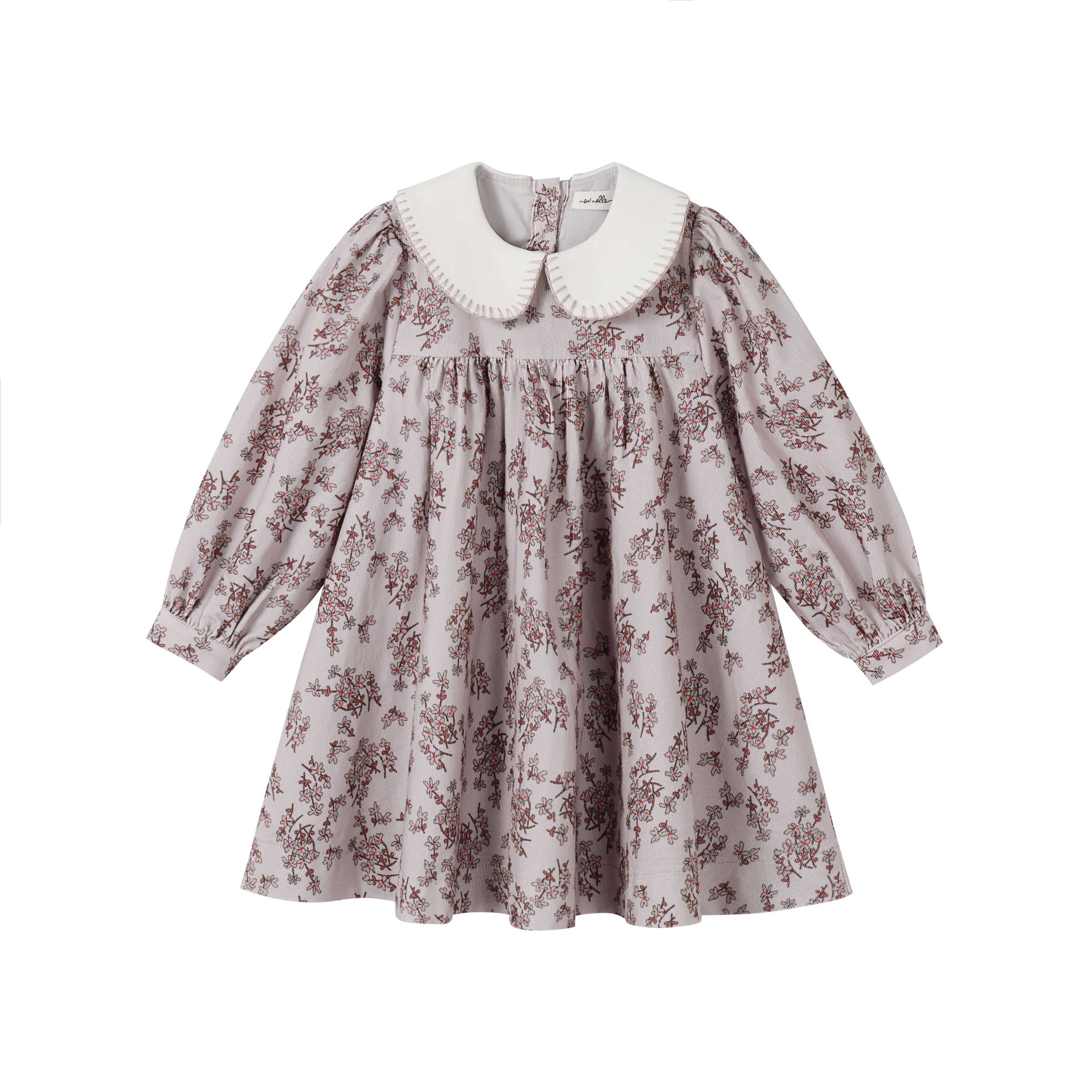 Nou Nelle Corduroy Floral Dress - Image 3