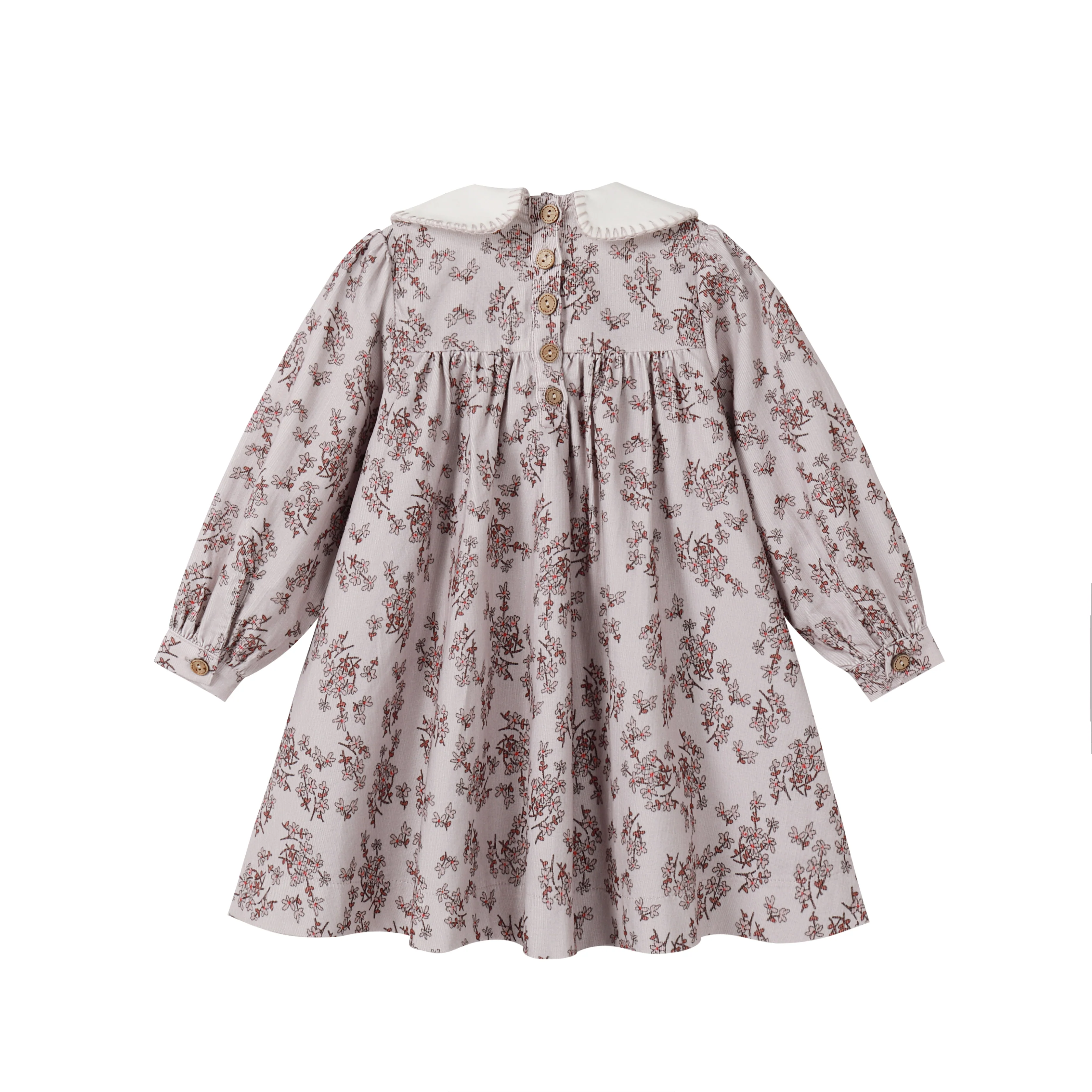 Nou Nelle Corduroy Floral Dress - Image 4