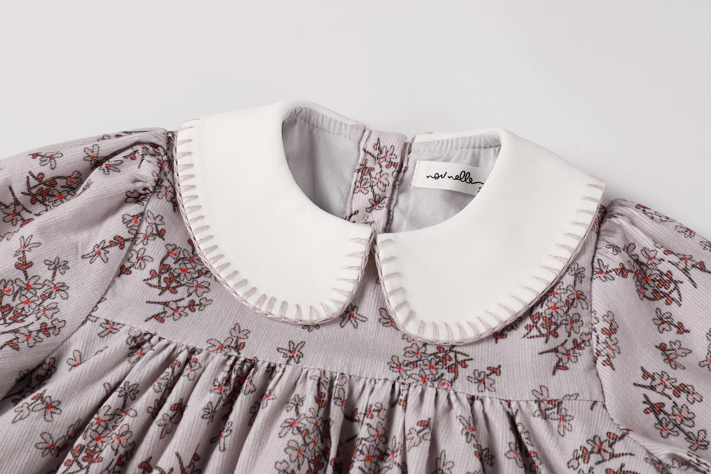 Nou Nelle Corduroy Floral Dress - Image 5