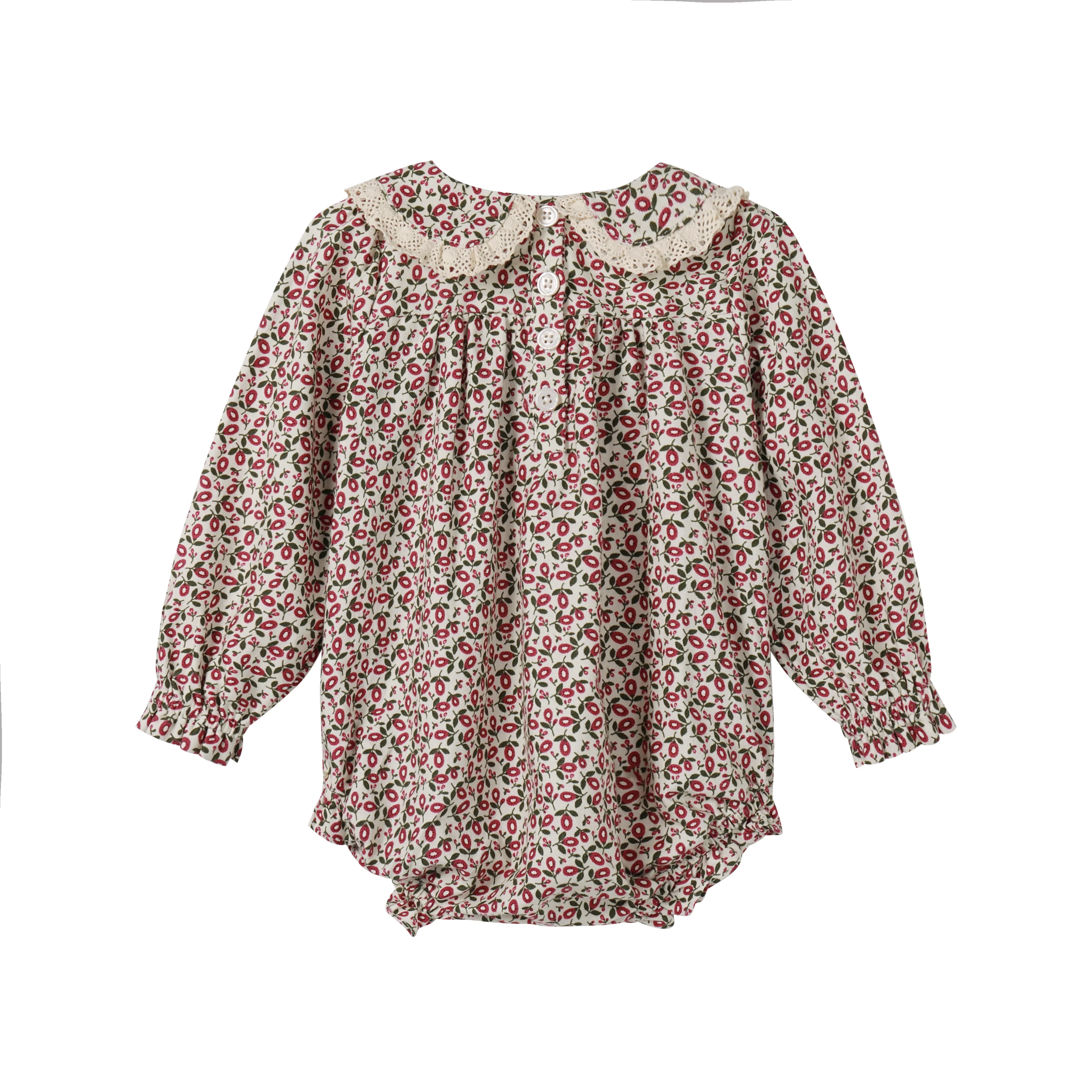Nou Nelle Floral Magenta Romper - Image 3