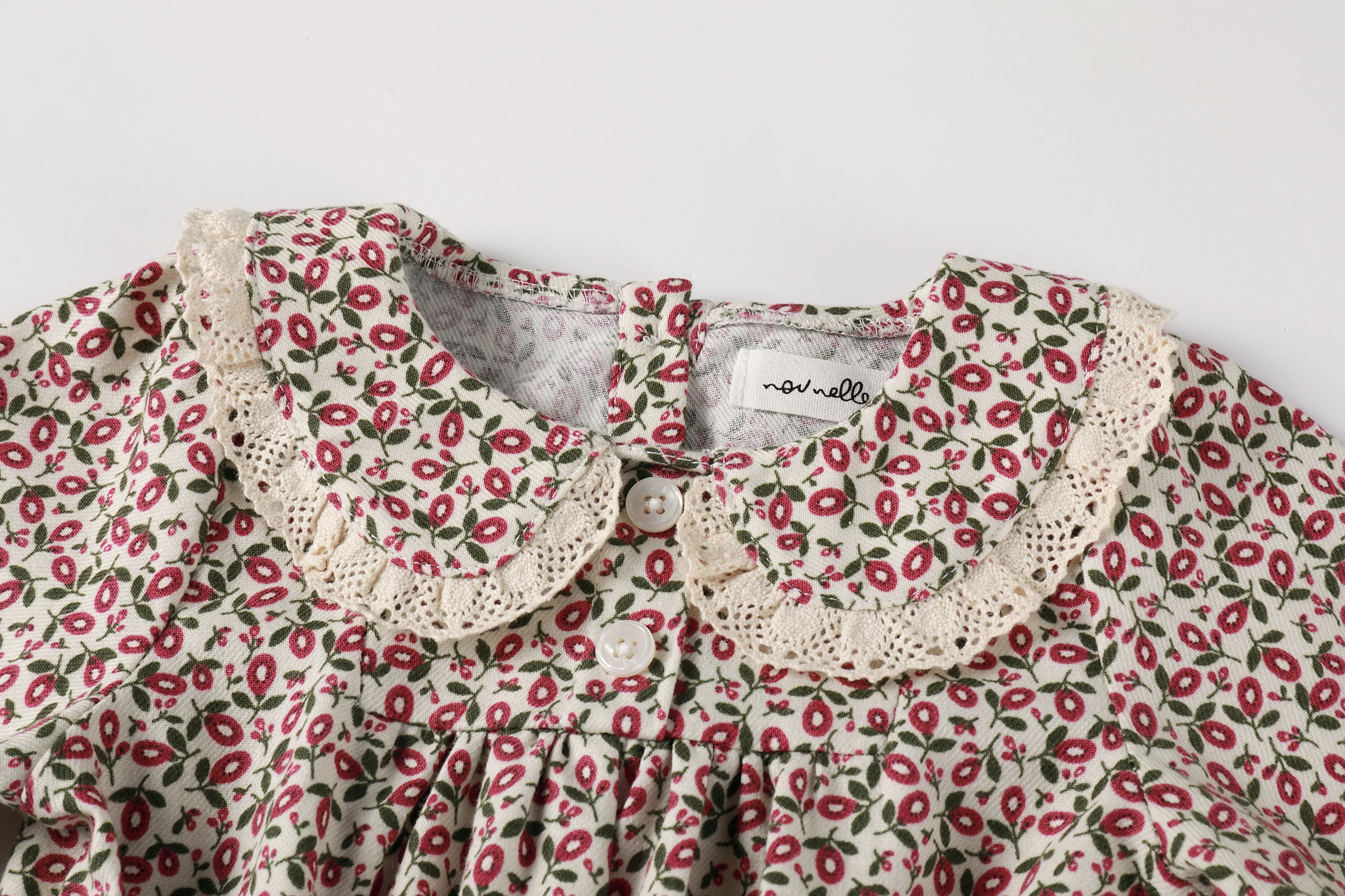 Nou Nelle Floral Magenta Romper - Image 4