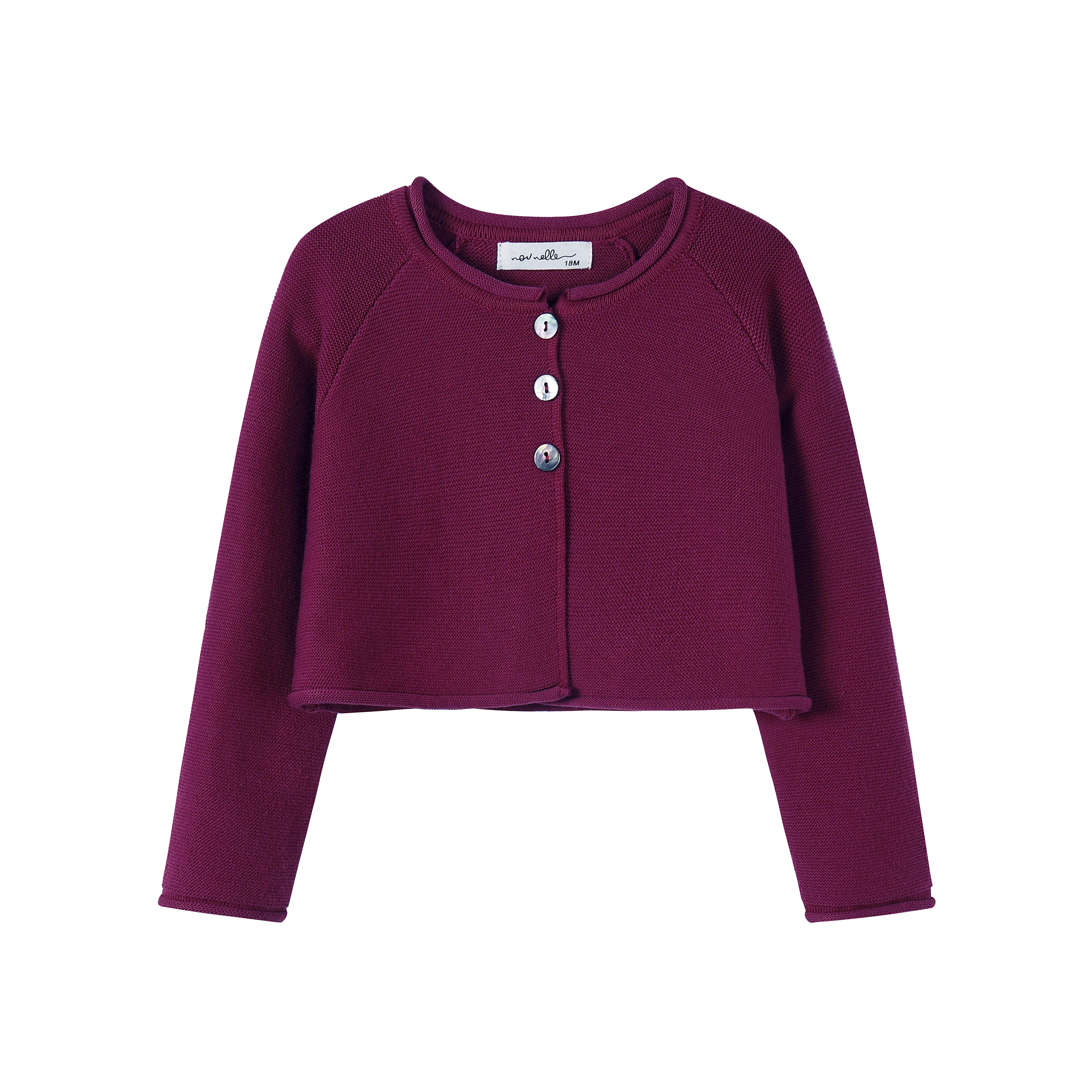 Nou Nelle Magenta Cardigan *Runs Big-Size Down* - Image 2