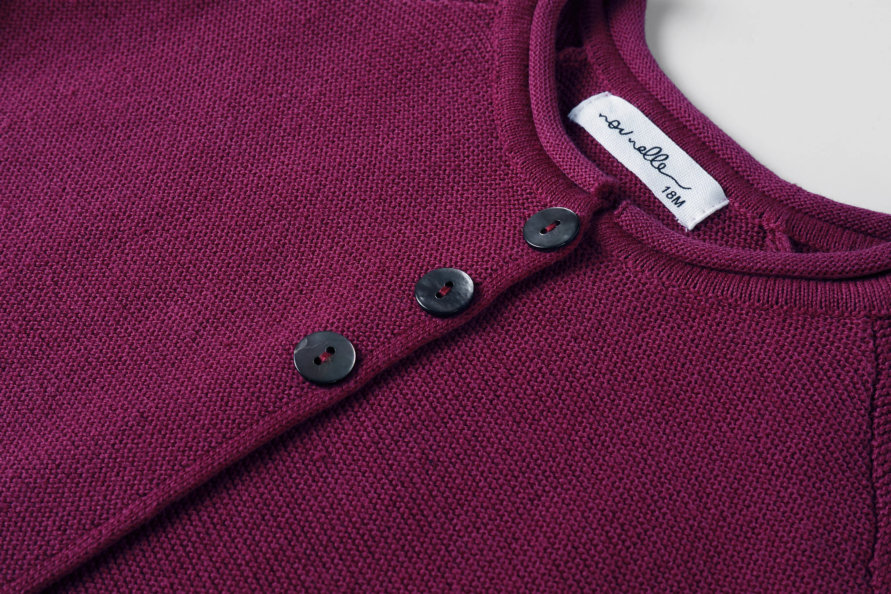 Nou Nelle Magenta Cardigan *Runs Big-Size Down* - Image 5