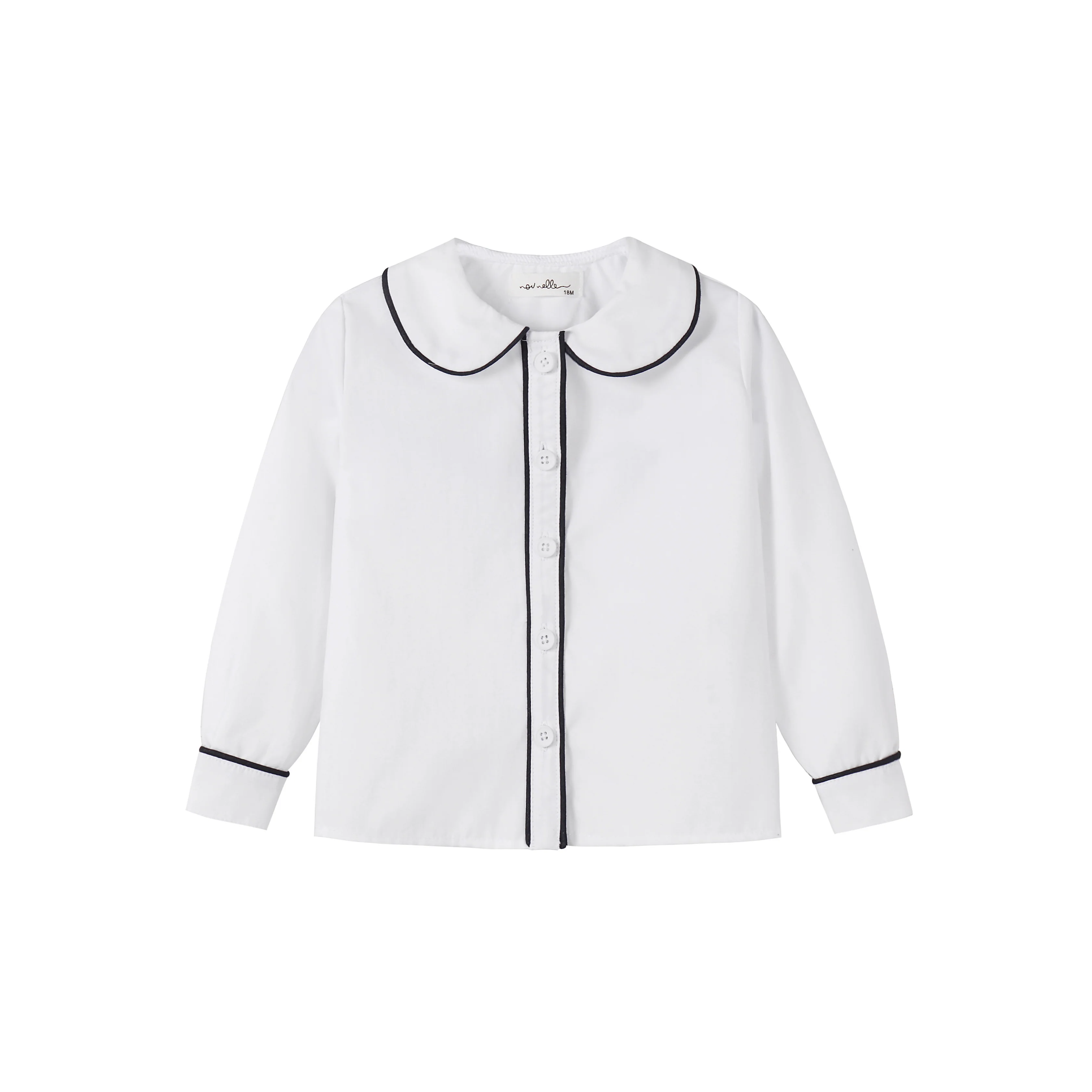 Nou Nelle Boys Piped Blouse And Suspender Pants - Image 2