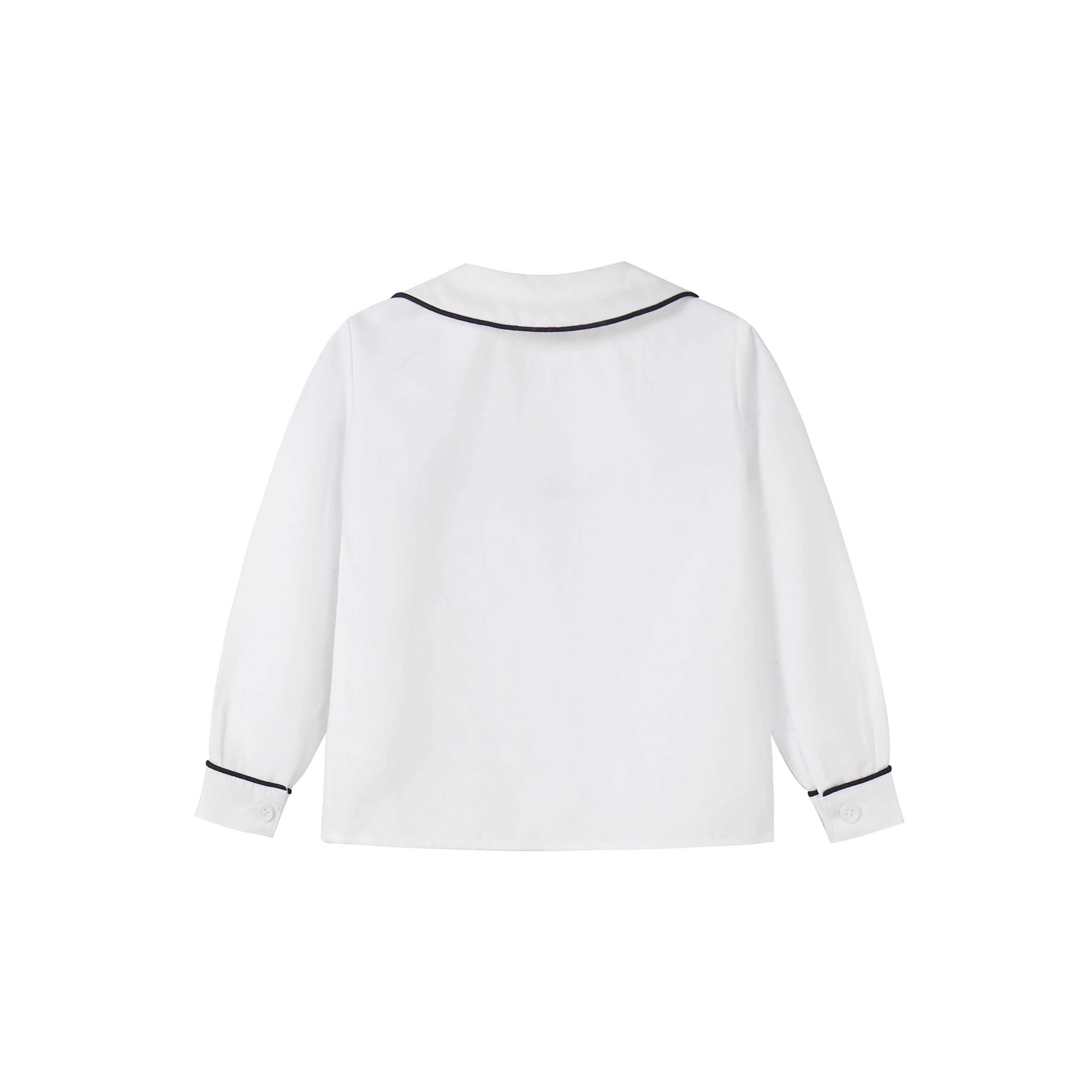 Nou Nelle Boys Piped Blouse And Suspender Pants - Image 3