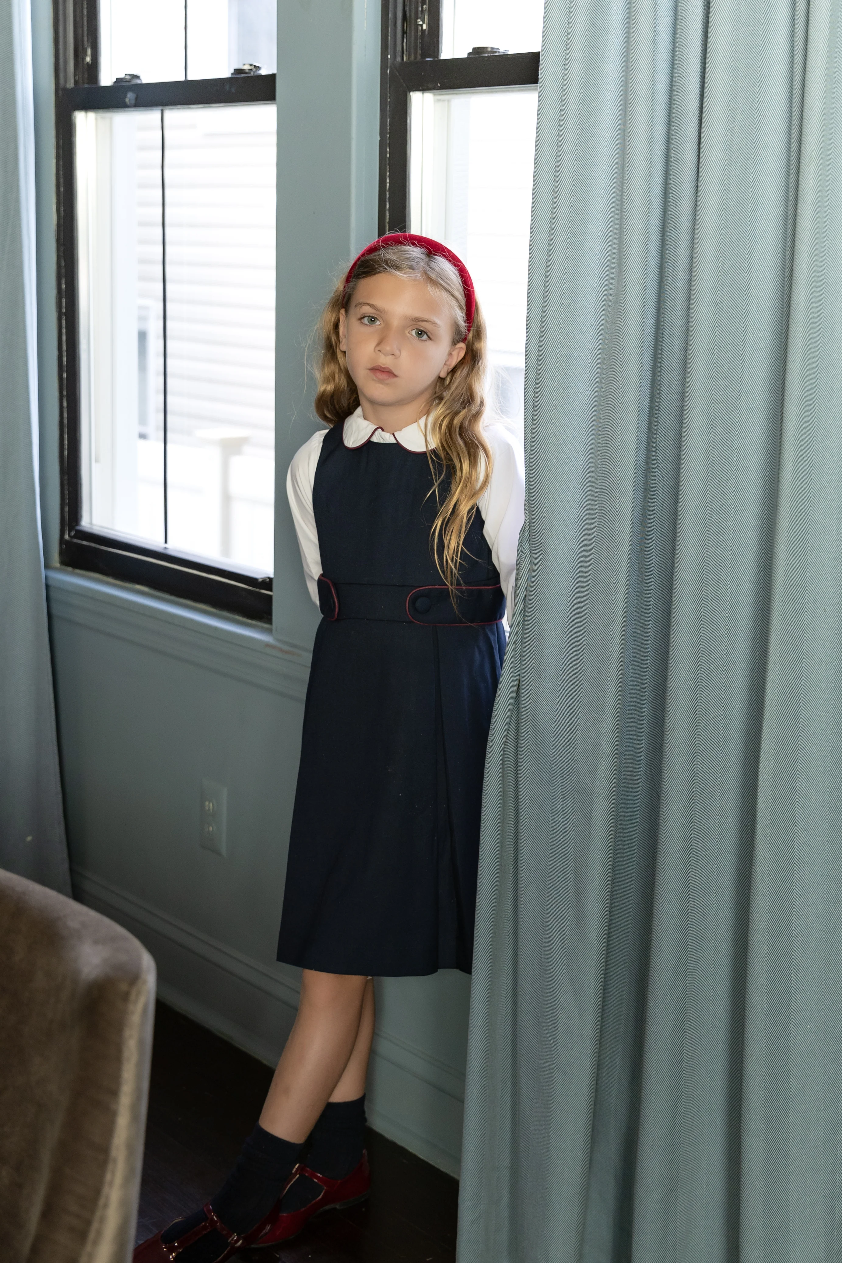 Nou Nelle Piped Navy Jumper - Image 3