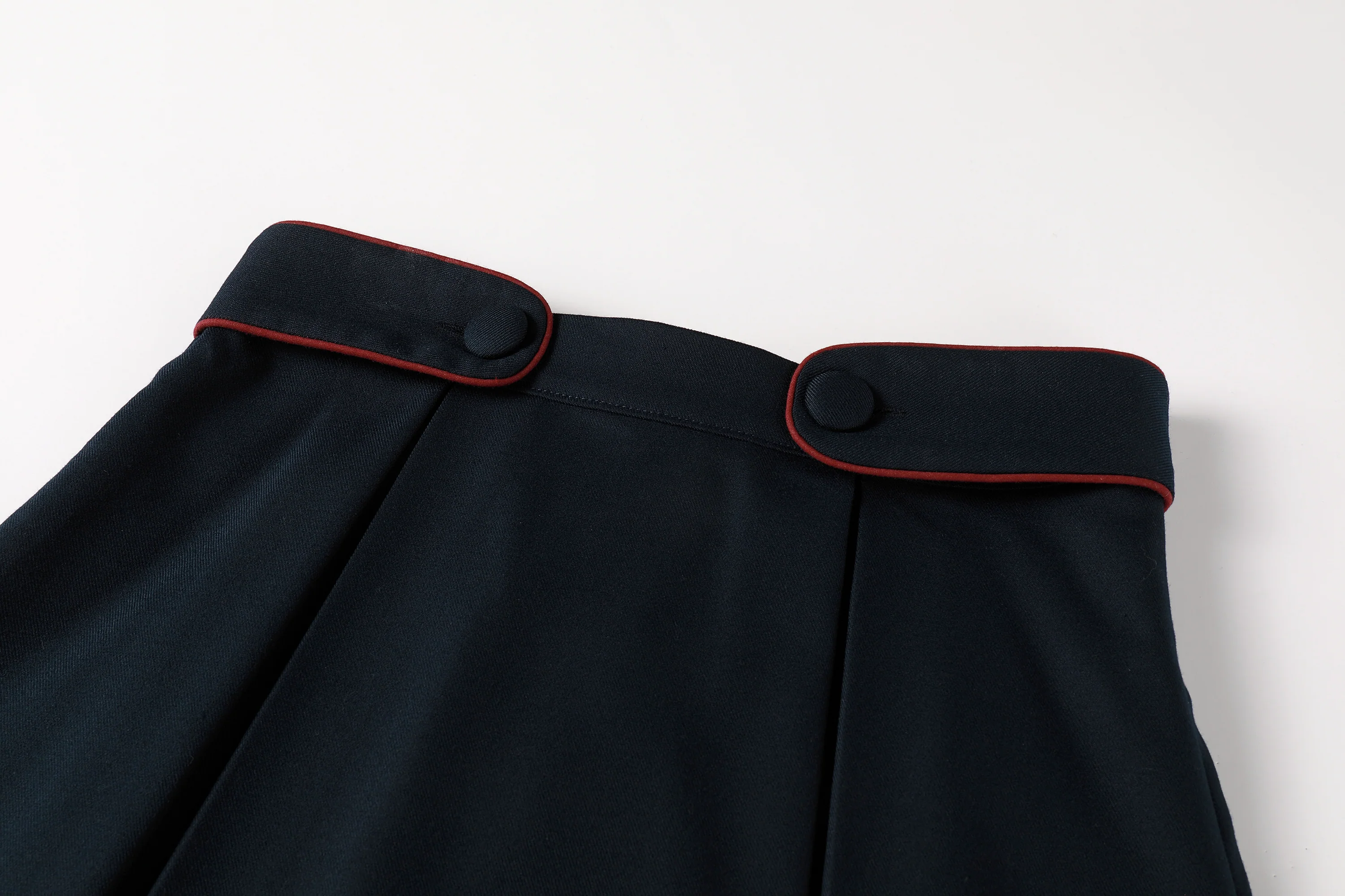 Nou Nelle Piped Navy Skirt - Image 3