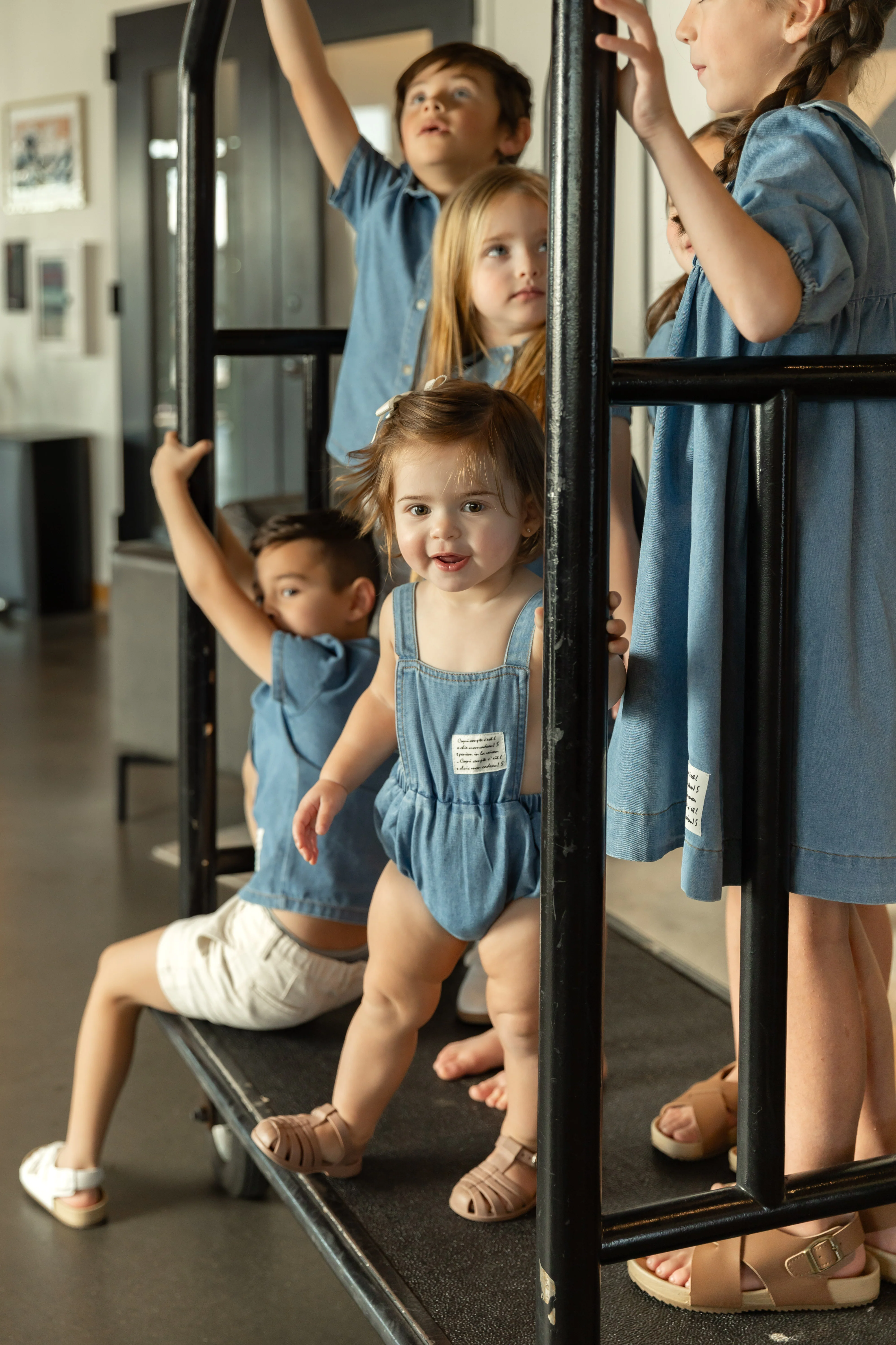 Nou Nelle Denim Label Romper (runs small) - Image 3