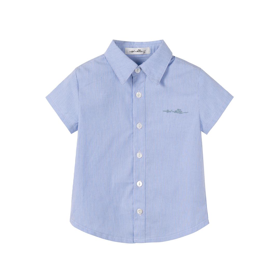 Nou Nelle Striped Boy Set - Light Blue - Image 2