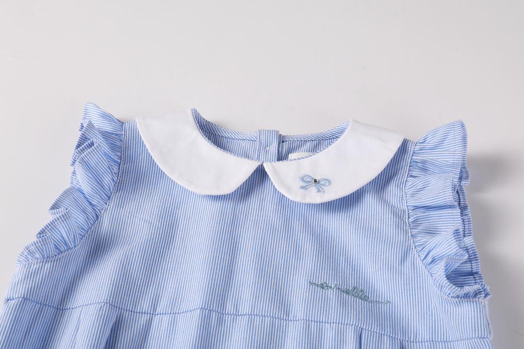 Nou Nelle Striped Girl Romper - Image 4