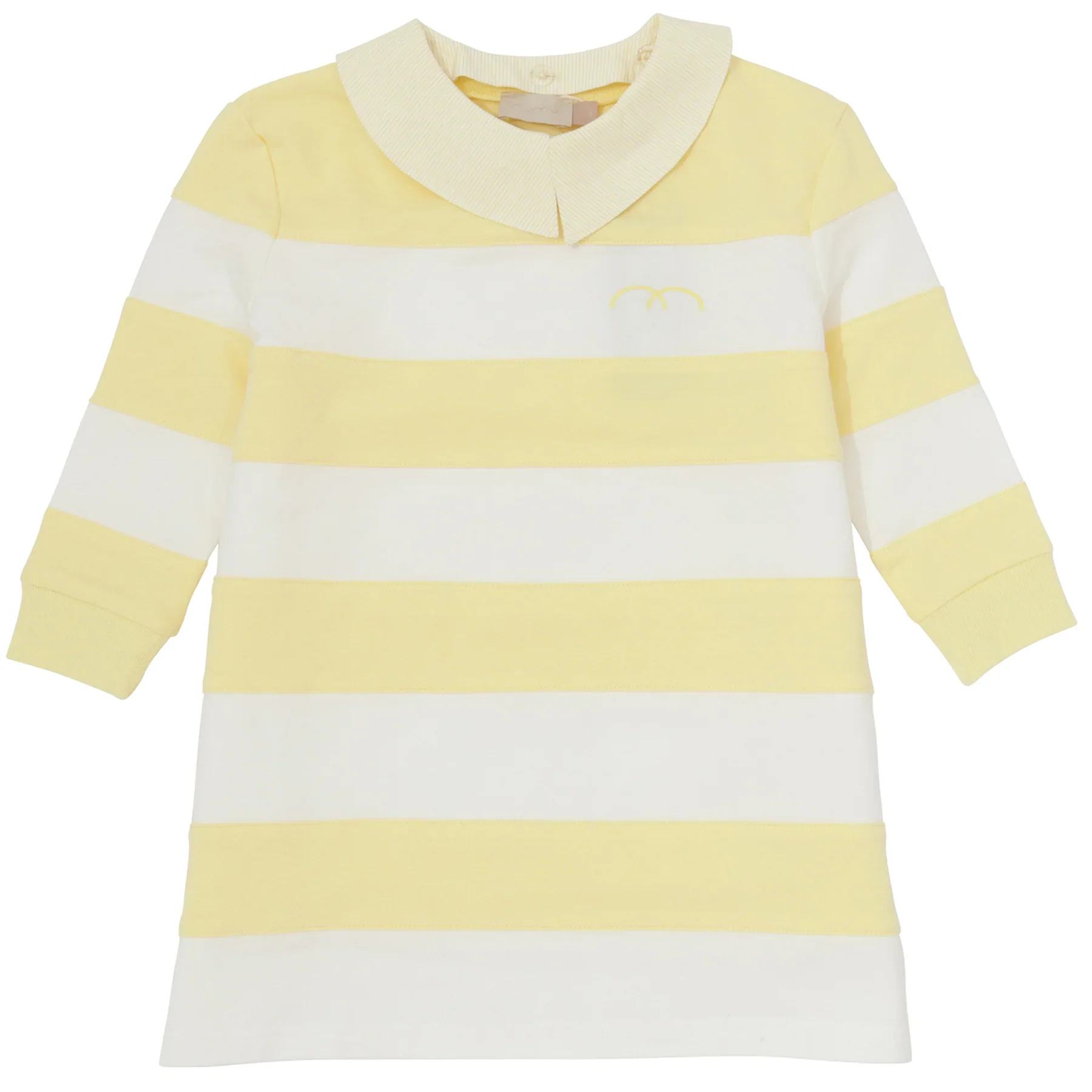 Numu Striped Sweat Dress - Pale Yellow