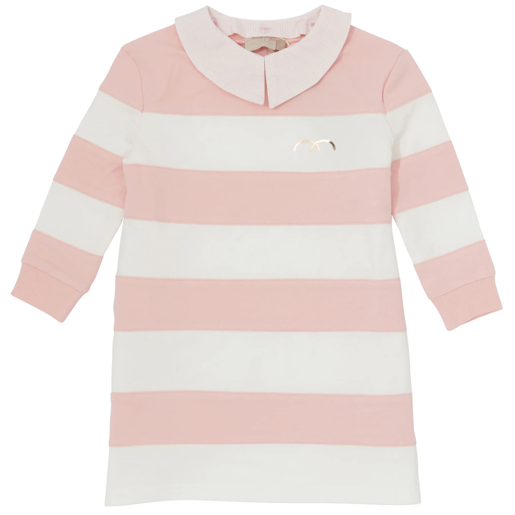 Numu Striped Sweat Dress - Pastel Pink