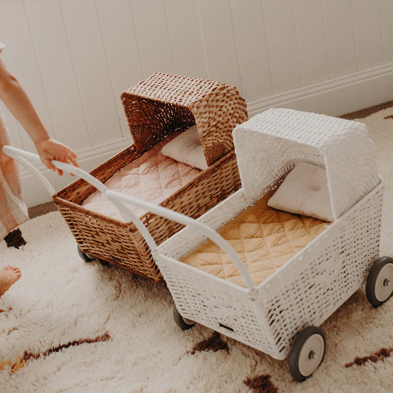 Olliella Rattan Strolley - Natural - Image 3