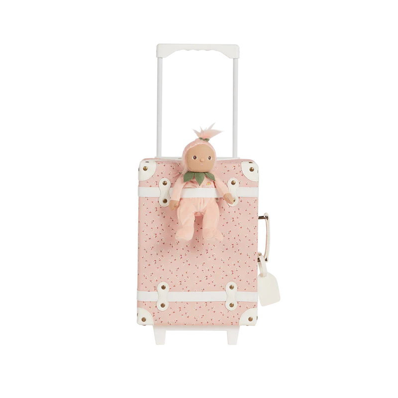 Olliella See-Ya Suitcase - Pink Daisies - Image 2