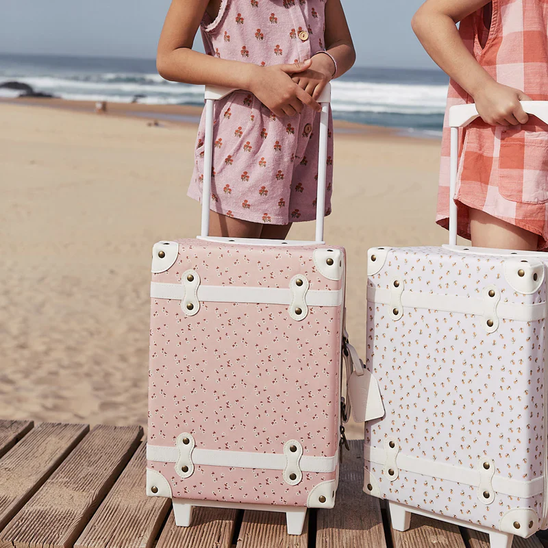 Olliella See-Ya Suitcase - Pink Daisies - Image 3
