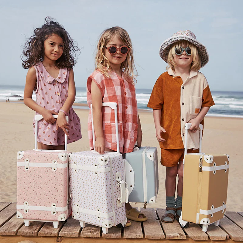 Olliella See-Ya Suitcase - Pink Daisies - Image 5