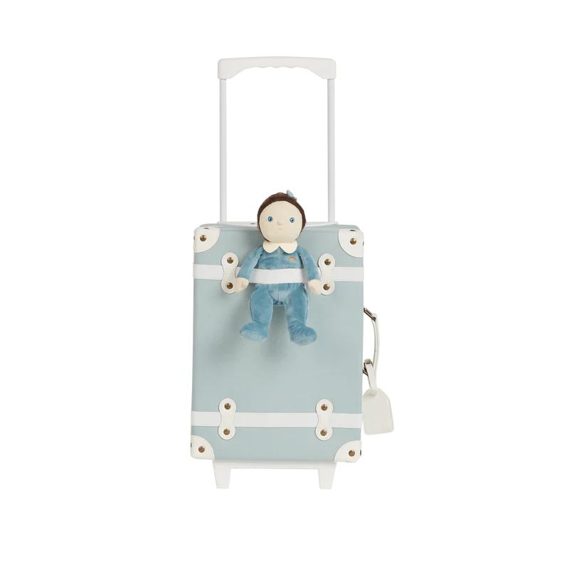 Olliella See-ya Suitcase - Steel Blue - Image 2