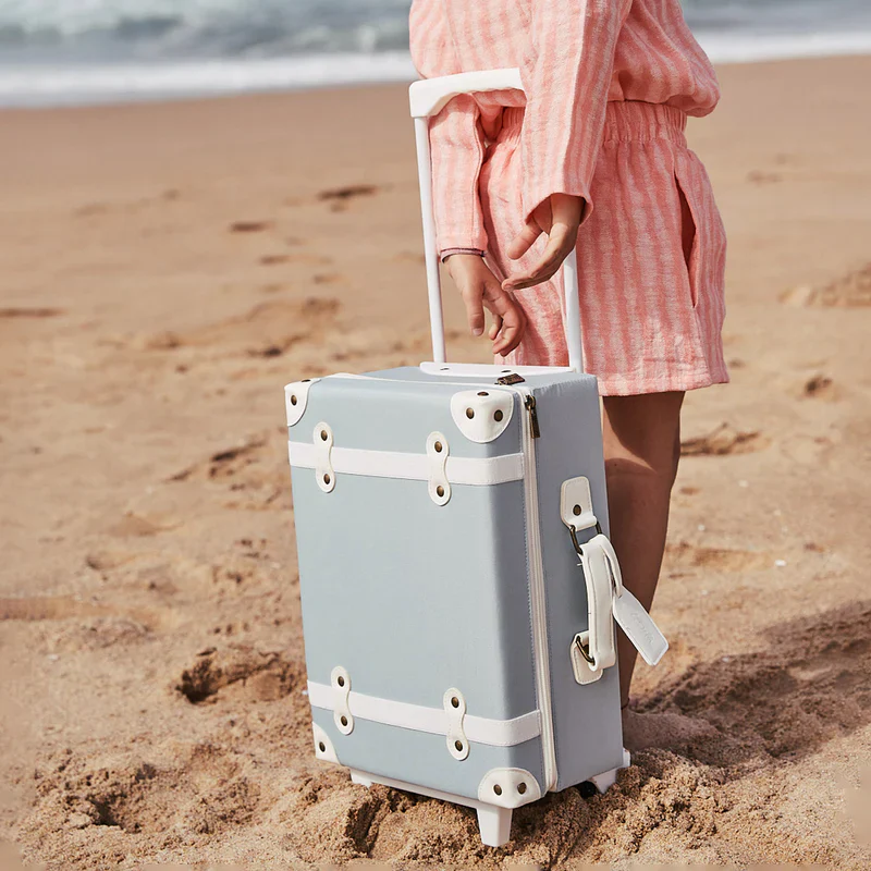 Olliella See-ya Suitcase - Steel Blue - Image 4