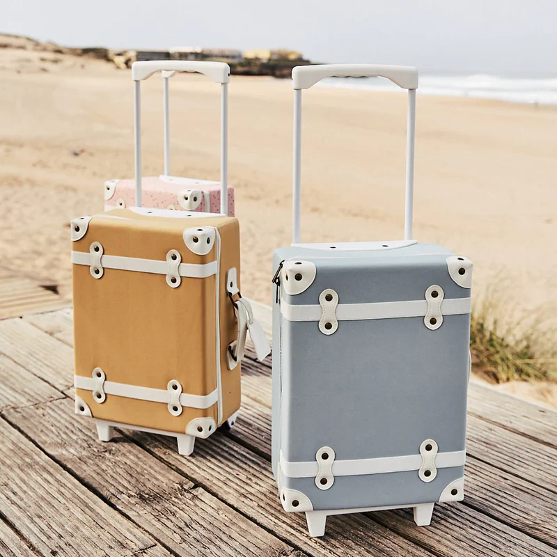 Olliella See-ya Suitcase - Steel Blue - Image 5