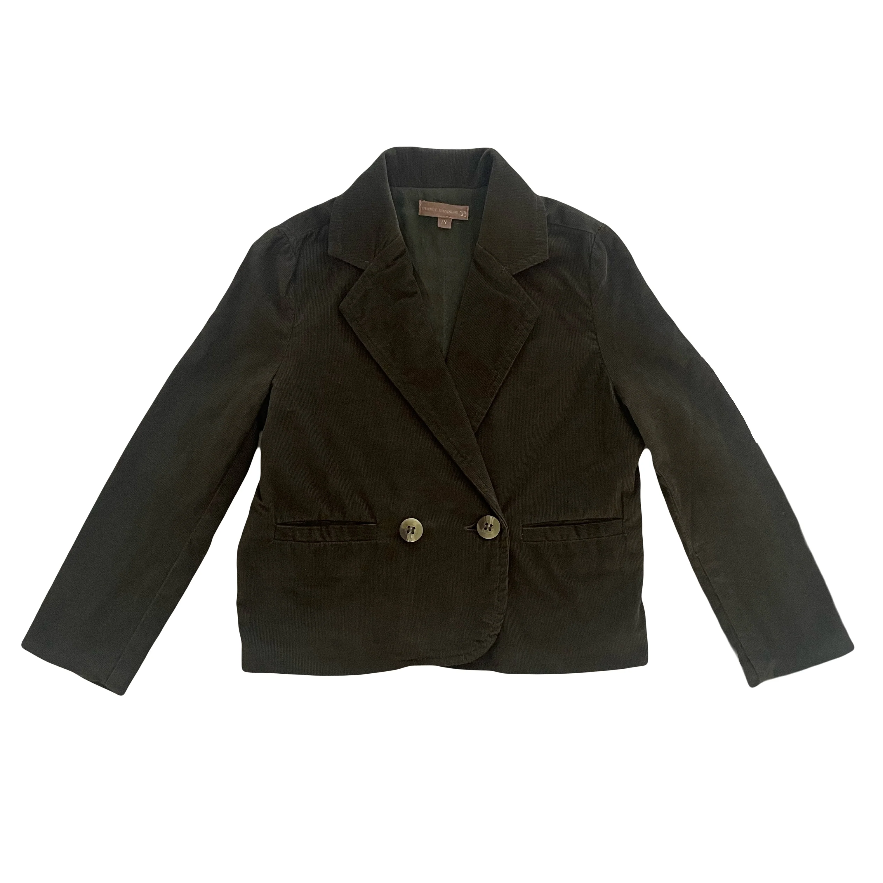 Orange Dimanche Corduroy Blazer - Green - Image 3