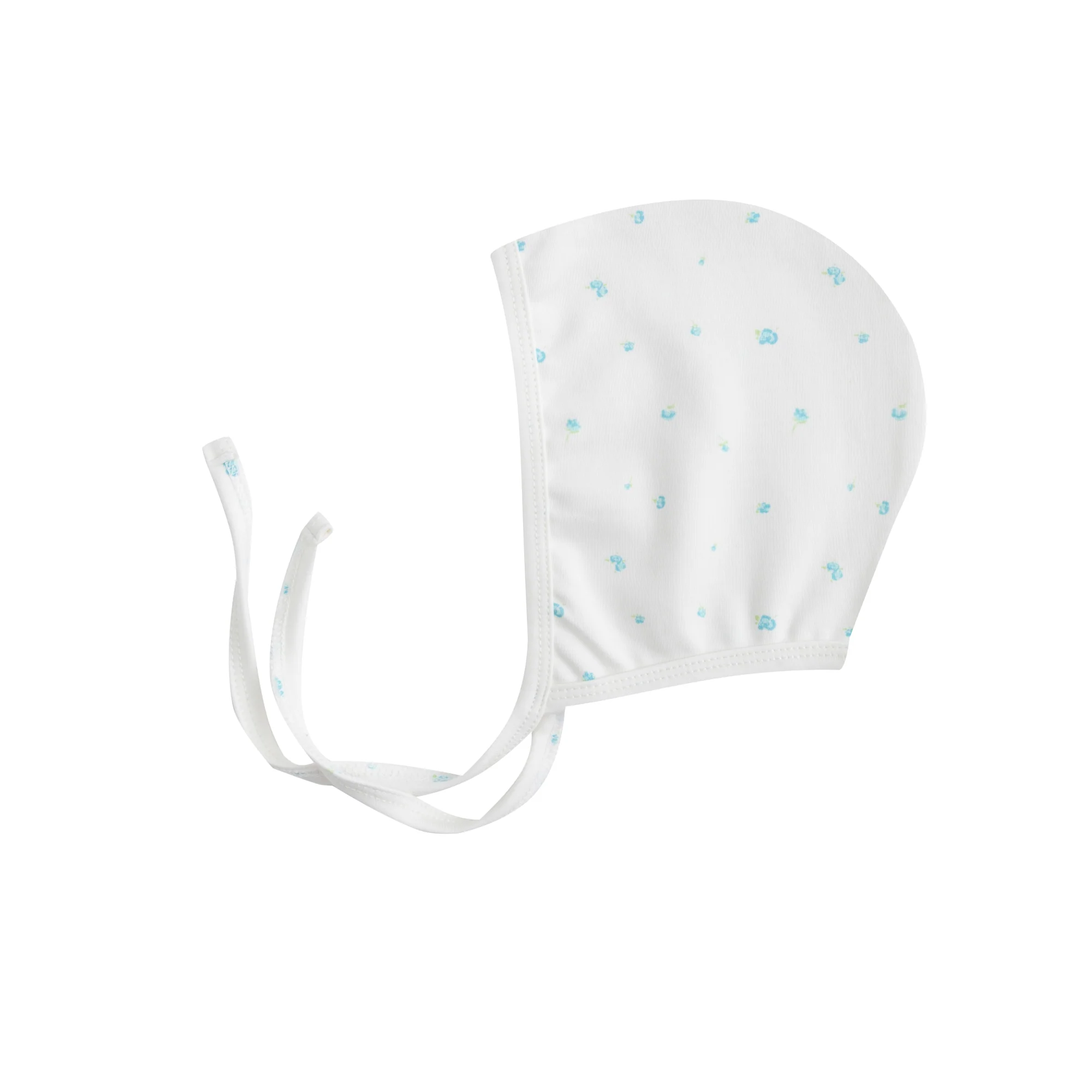Oubon Boys Rose Blue Floral Two Piece Set And Bonnet - Image 4